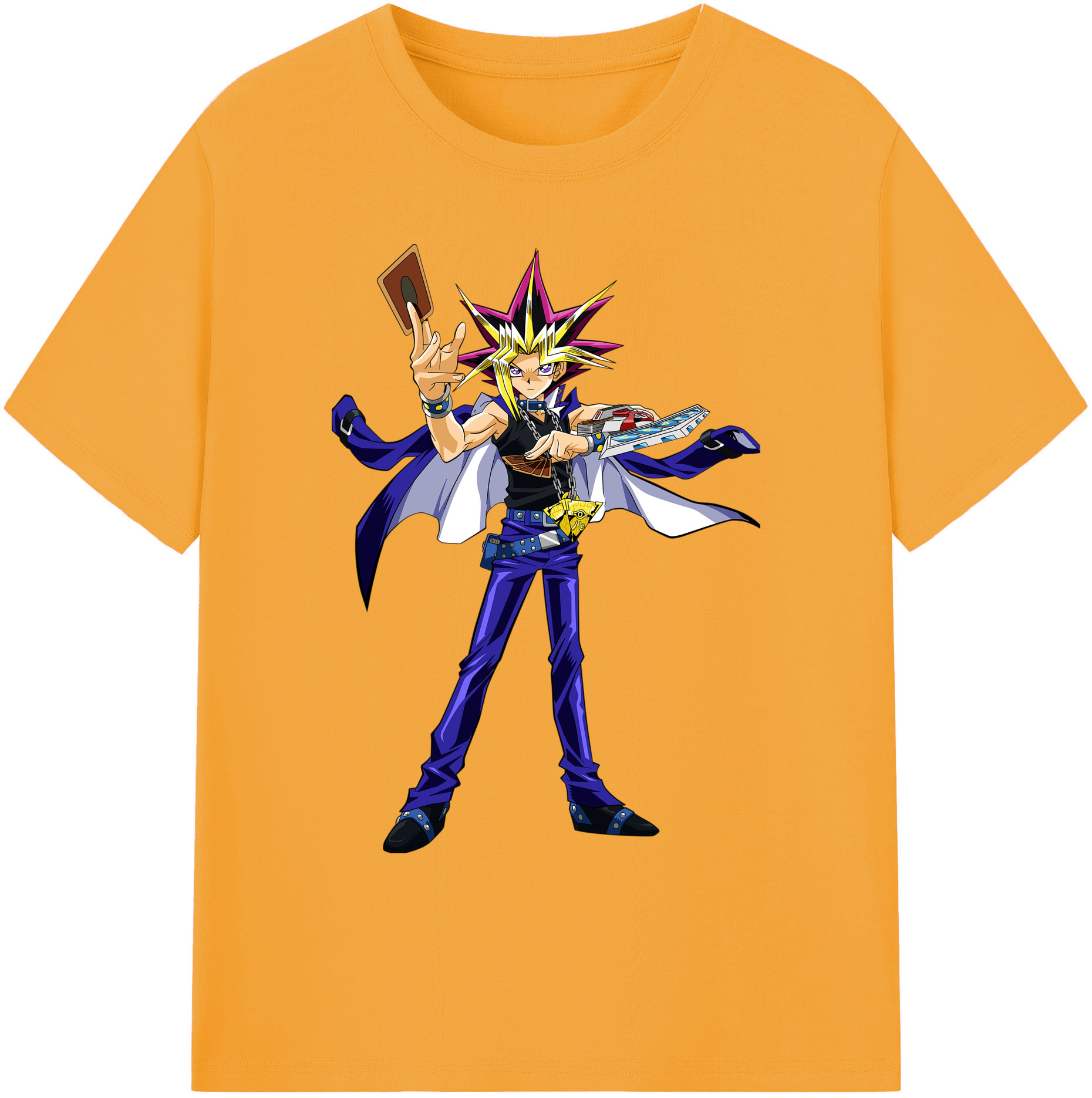 （画像用） 遊☆戯☆王 Yu-Gi-Oh! 綿100％ メンズ半袖Tシャツ｜肌触りやわらか＆通気性