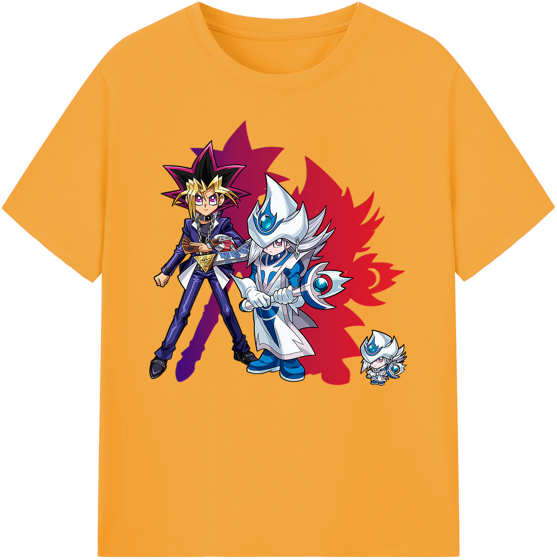 （画像用） 遊☆戯☆王 Yu-Gi-Oh! 綿100％ メンズ半袖Tシャツ｜肌触りやわらか＆通気性