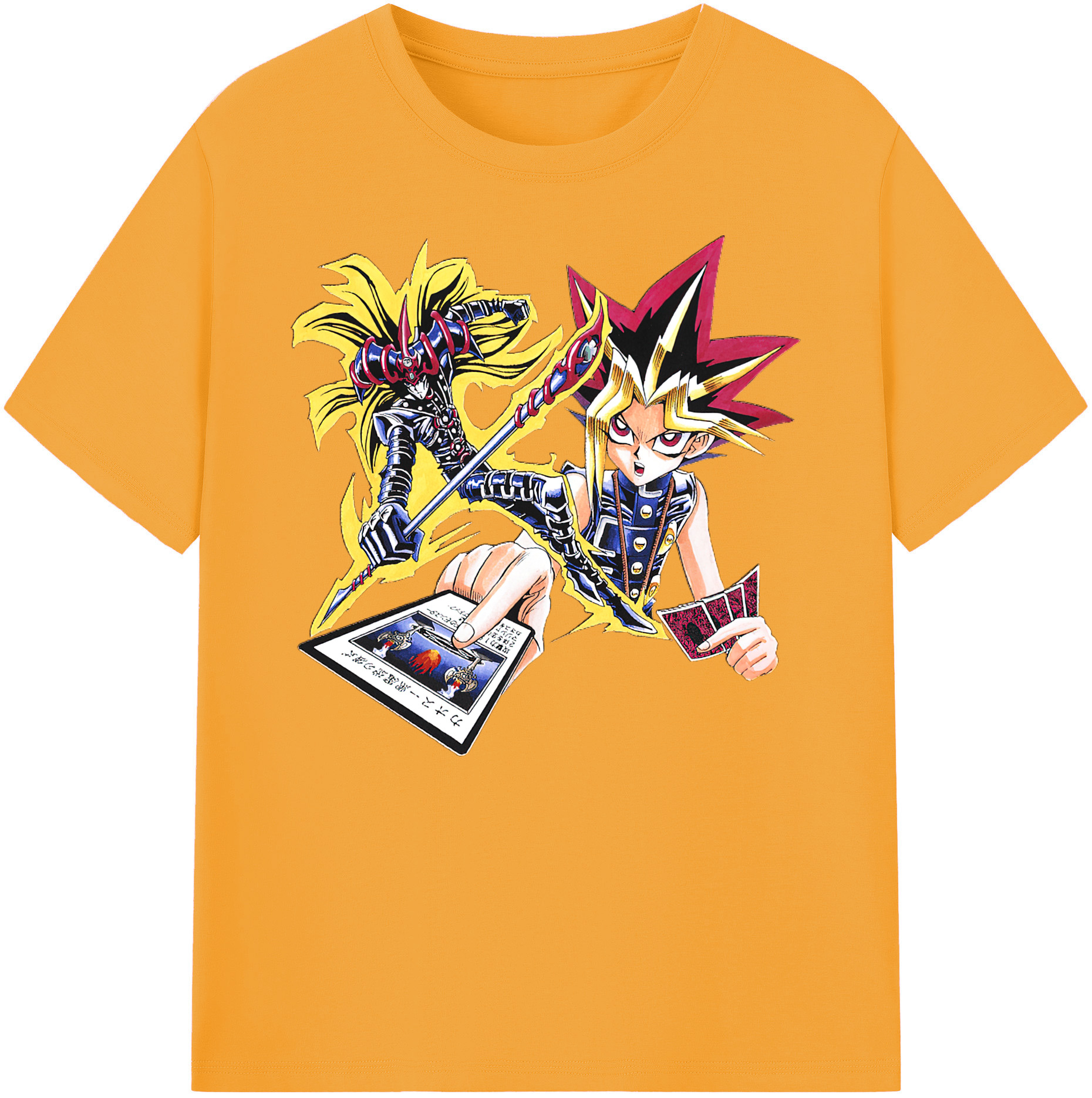 （画像用） 遊☆戯☆王 Yu-Gi-Oh! 綿100％ メンズ半袖Tシャツ｜肌触りやわらか＆通気性