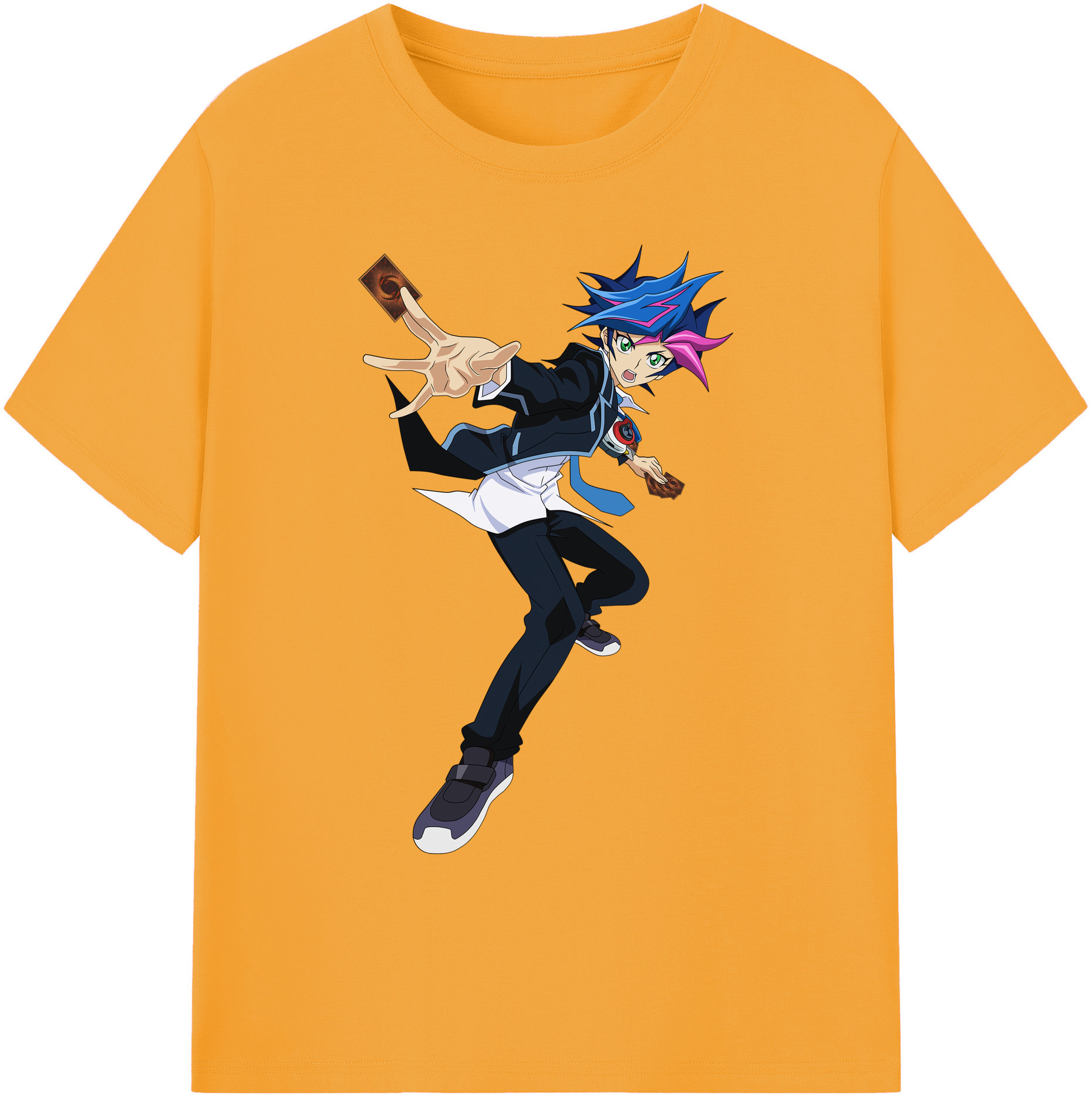 （画像用） 遊☆戯☆王 Yu-Gi-Oh! 綿100％ メンズ半袖Tシャツ｜肌触りやわらか＆通気性