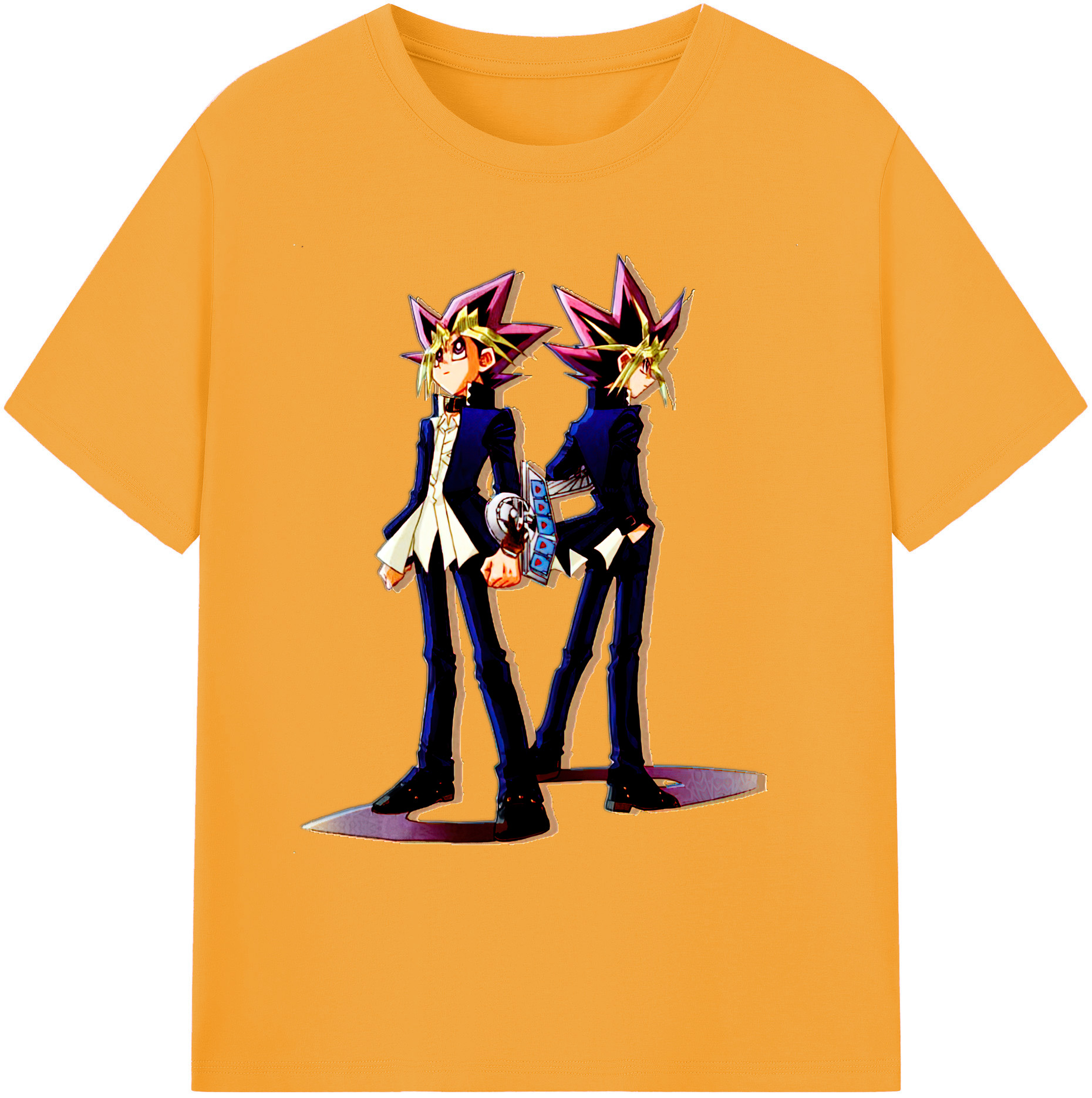 （画像用） 遊☆戯☆王 Yu-Gi-Oh! 綿100％ メンズ半袖Tシャツ｜肌触りやわらか＆通気性
