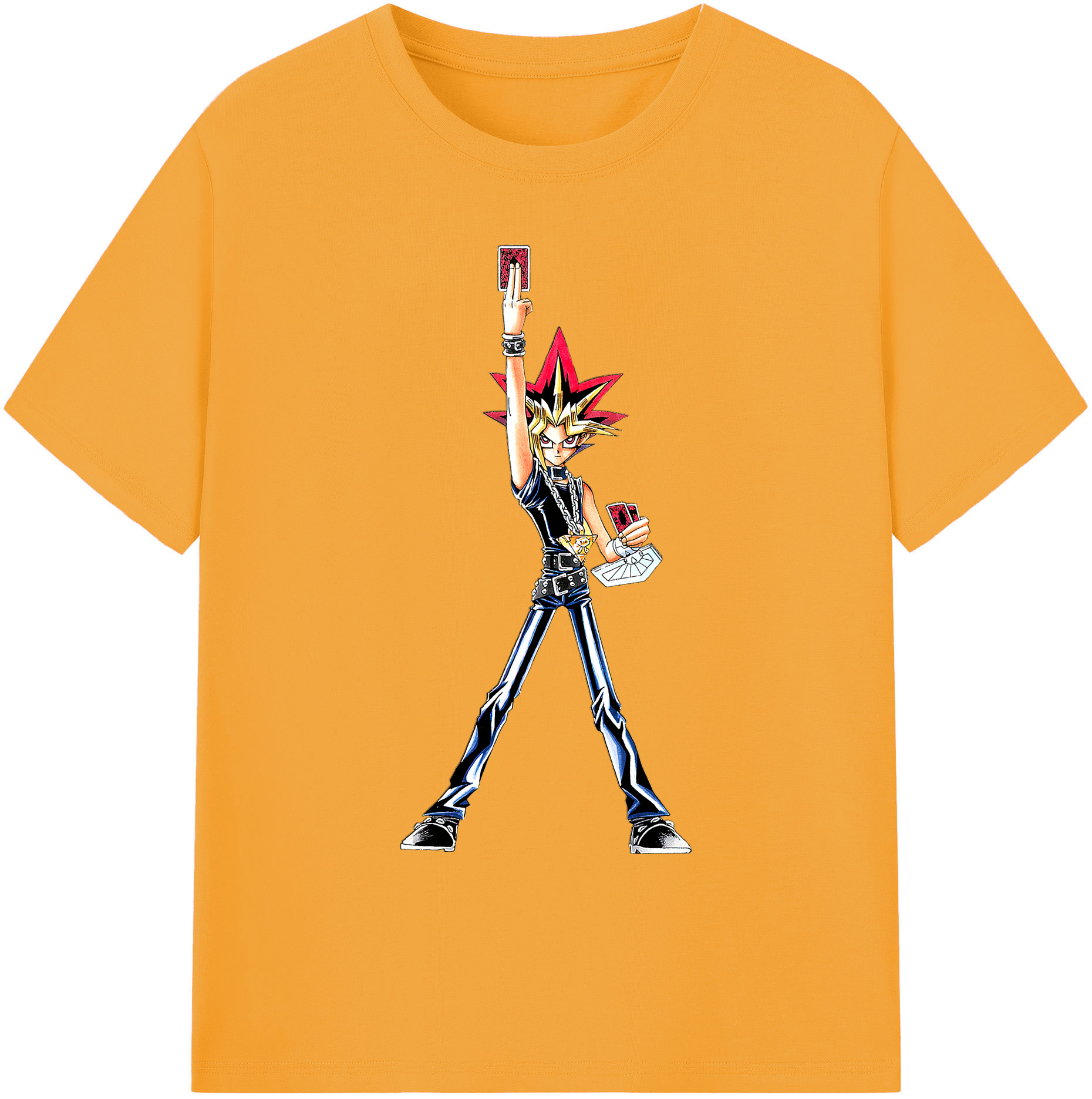 （画像用） 遊☆戯☆王 Yu-Gi-Oh! 綿100％ メンズ半袖Tシャツ｜肌触りやわらか＆通気性