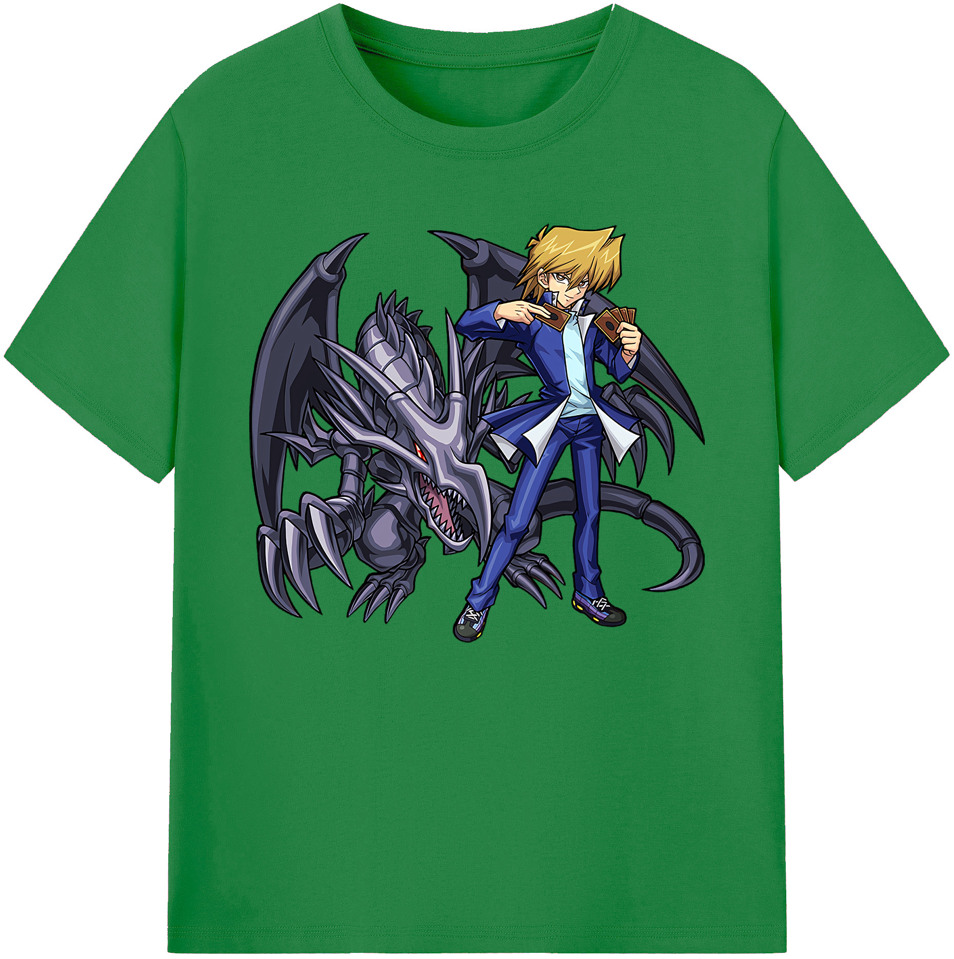 （画像用） 遊☆戯☆王 Yu-Gi-Oh! 綿100％ メンズ半袖Tシャツ｜肌触りやわらか＆通気性