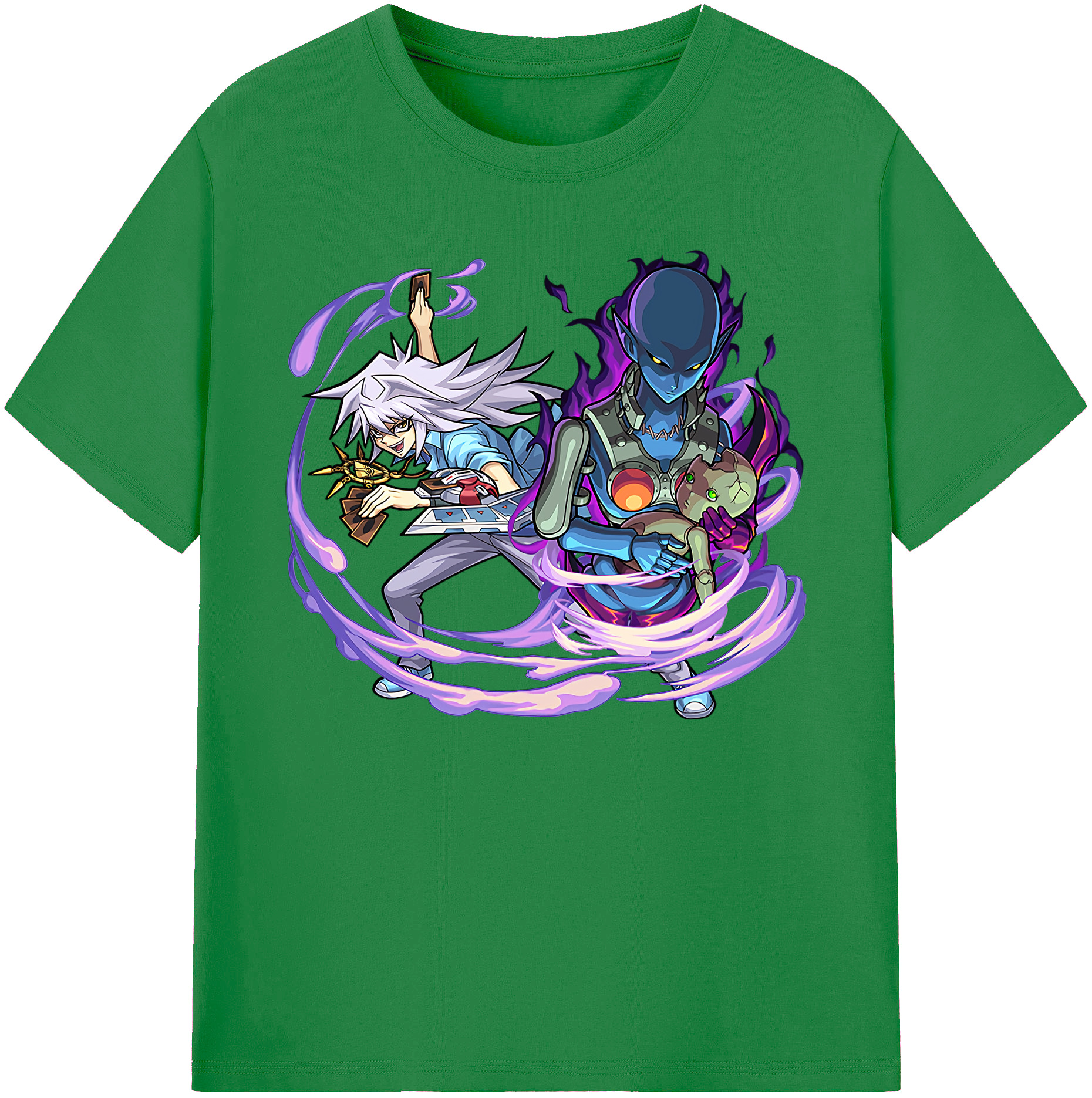 （画像用） 遊☆戯☆王 Yu-Gi-Oh! 綿100％ メンズ半袖Tシャツ｜肌触りやわらか＆通気性