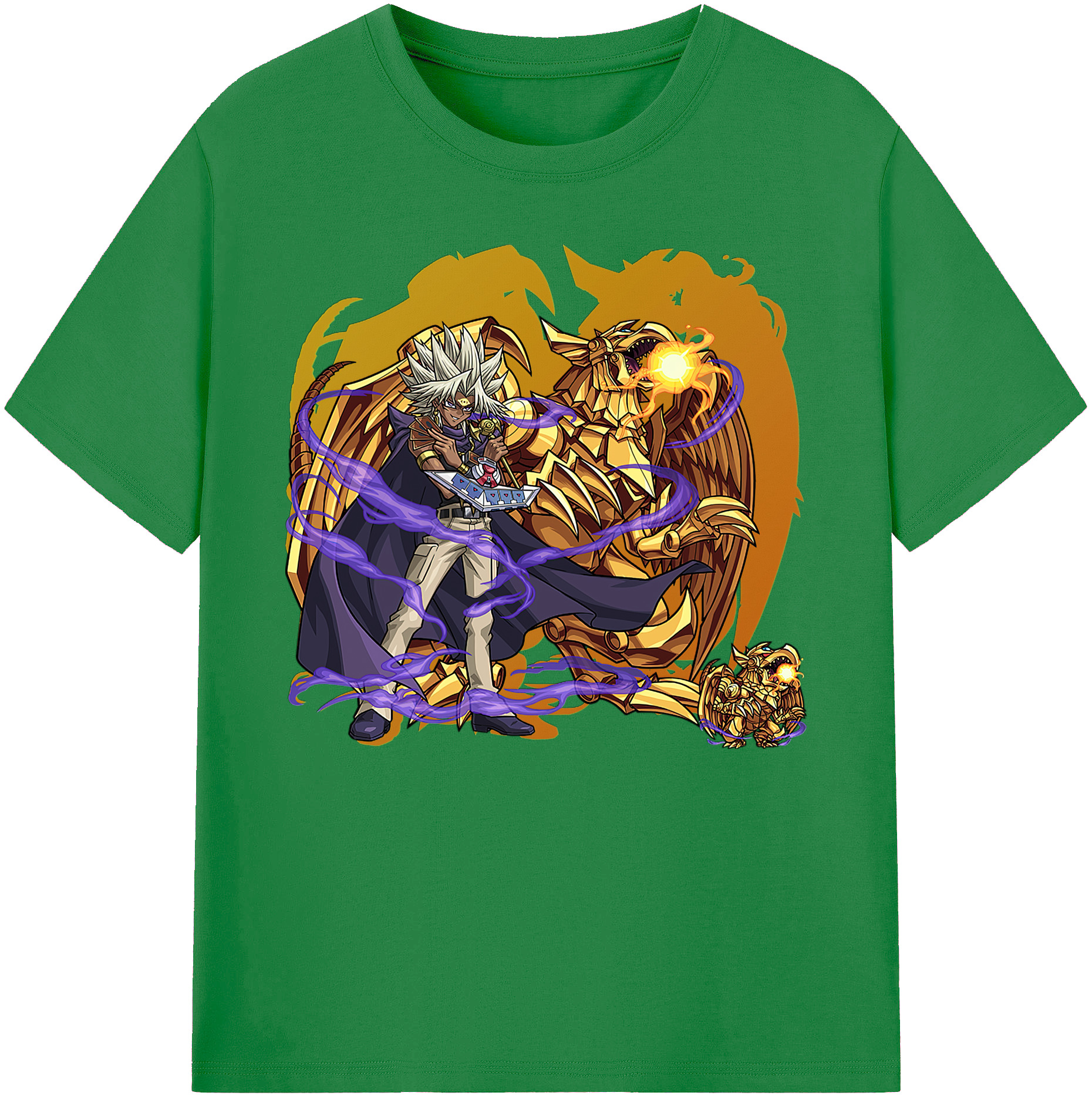 （画像用） 遊☆戯☆王 Yu-Gi-Oh! 綿100％ メンズ半袖Tシャツ｜肌触りやわらか＆通気性