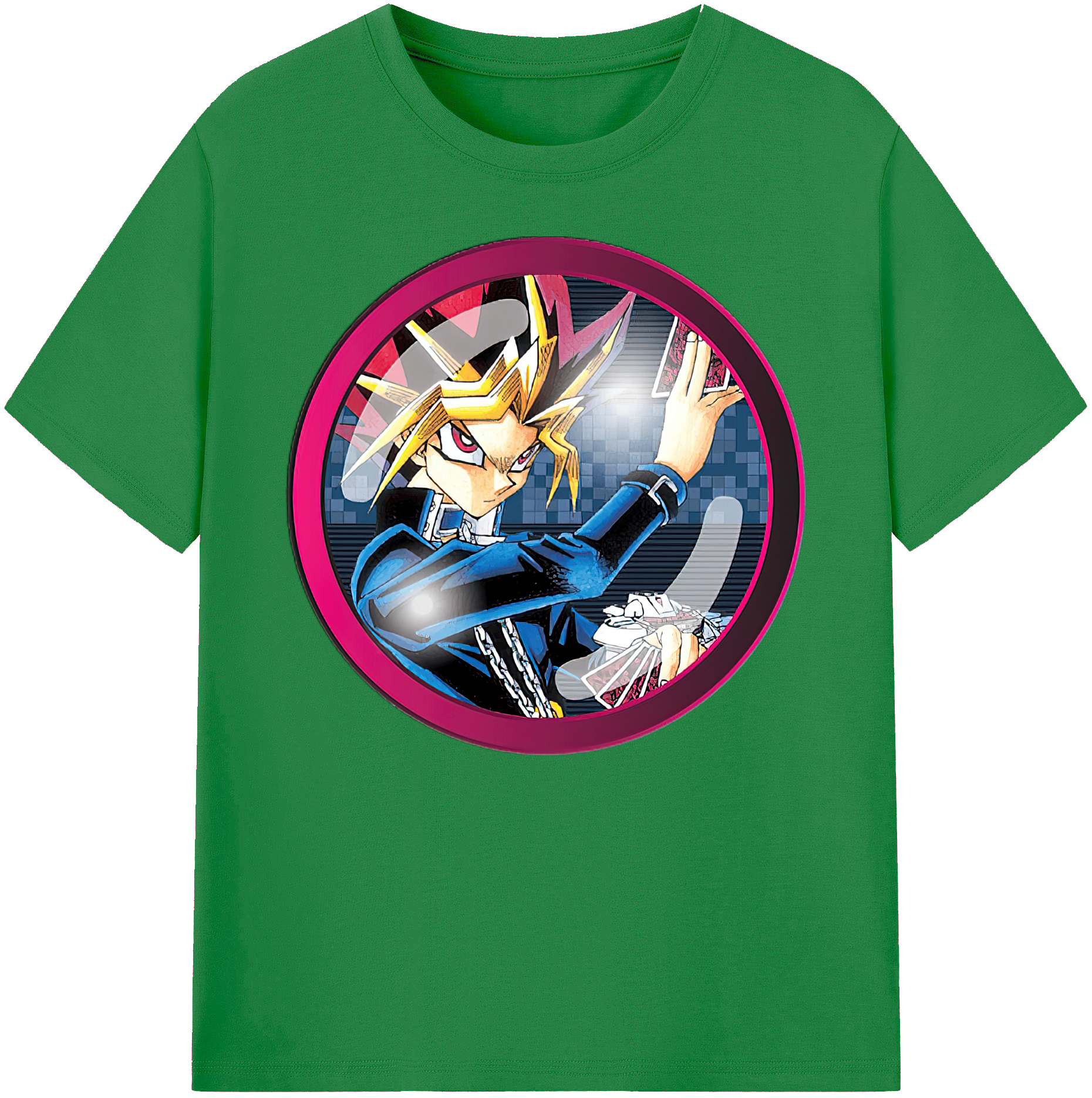 遊☆戯☆王 Yu-Gi-Oh! 綿100％ メンズ半袖Tシャツ｜肌触りやわらか＆通気性