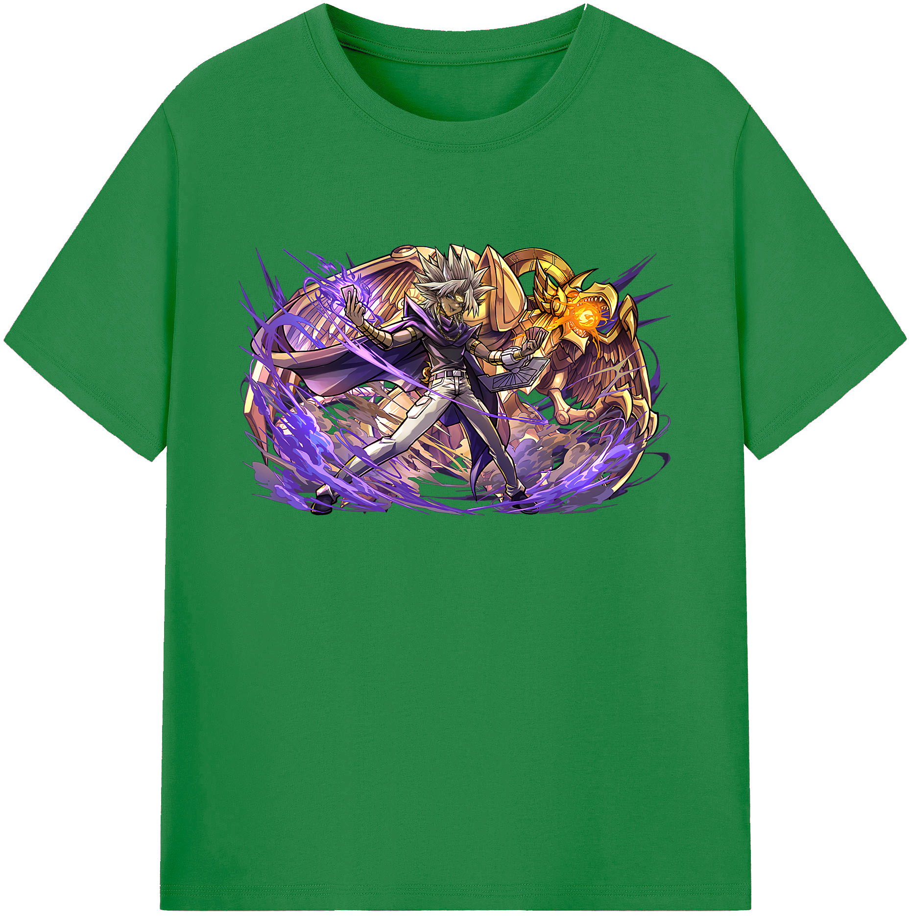 遊☆戯☆王 Yu-Gi-Oh! 綿100％ メンズ半袖Tシャツ｜肌触りやわらか＆通気性