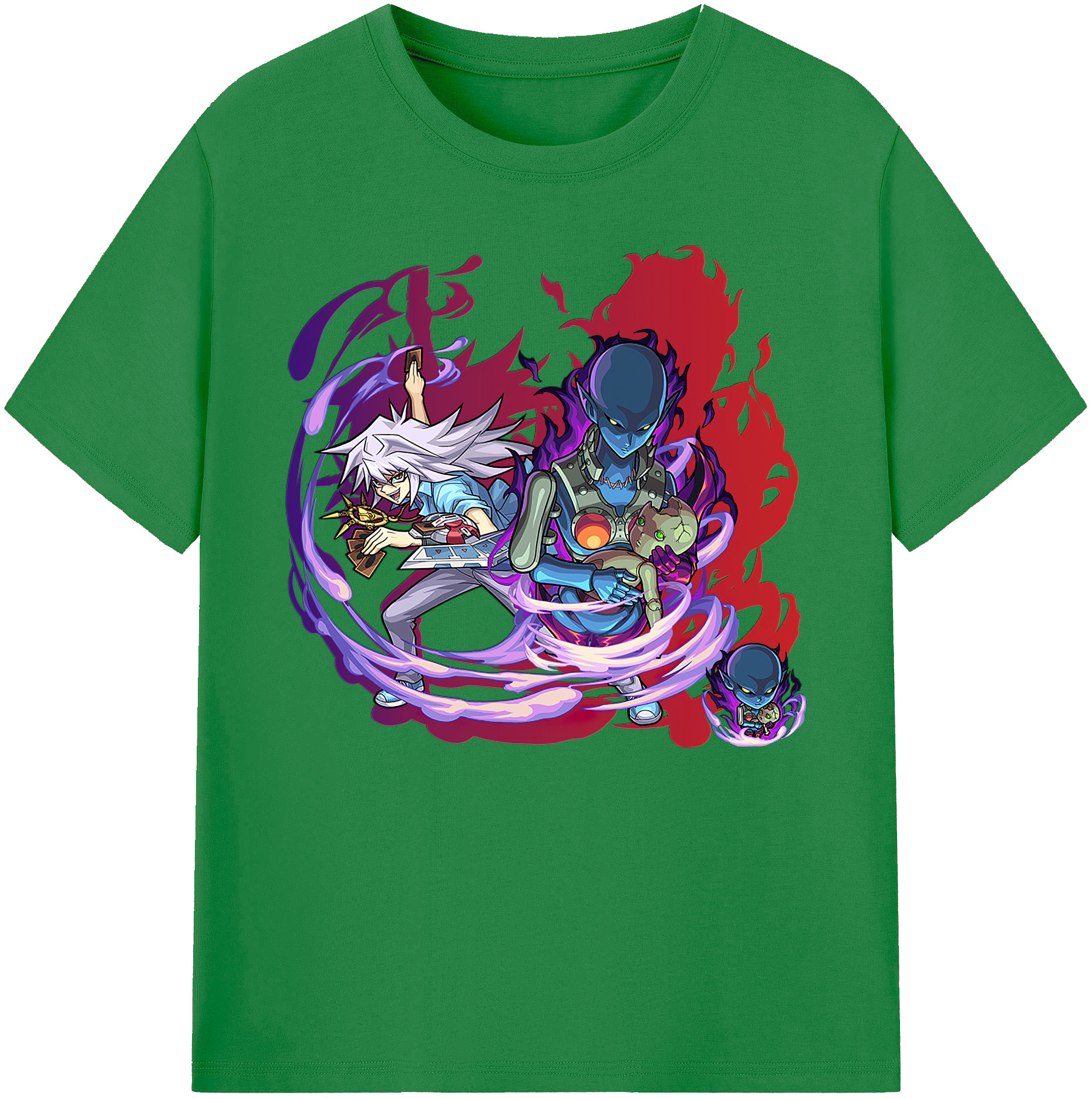 遊☆戯☆王 Yu-Gi-Oh! 綿100％ メンズ半袖Tシャツ｜肌触りやわらか＆通気性