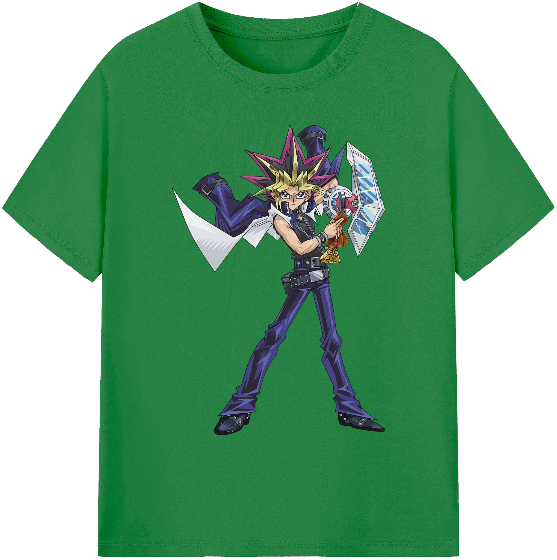 遊☆戯☆王 Yu-Gi-Oh! 綿100％ メンズ半袖Tシャツ｜肌触りやわらか＆通気性