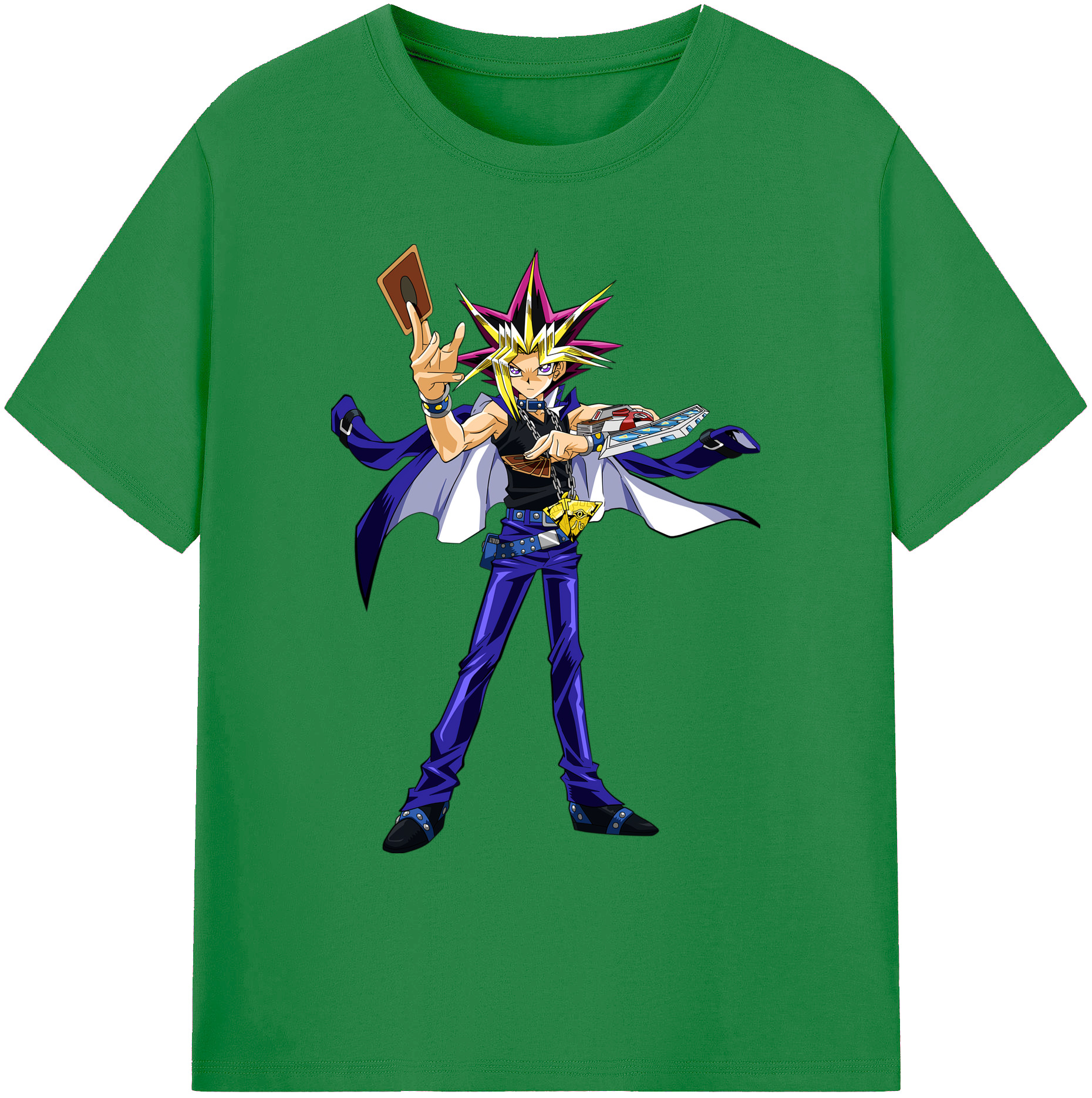 （画像用） 遊☆戯☆王 Yu-Gi-Oh! 綿100％ メンズ半袖Tシャツ｜肌触りやわらか＆通気性