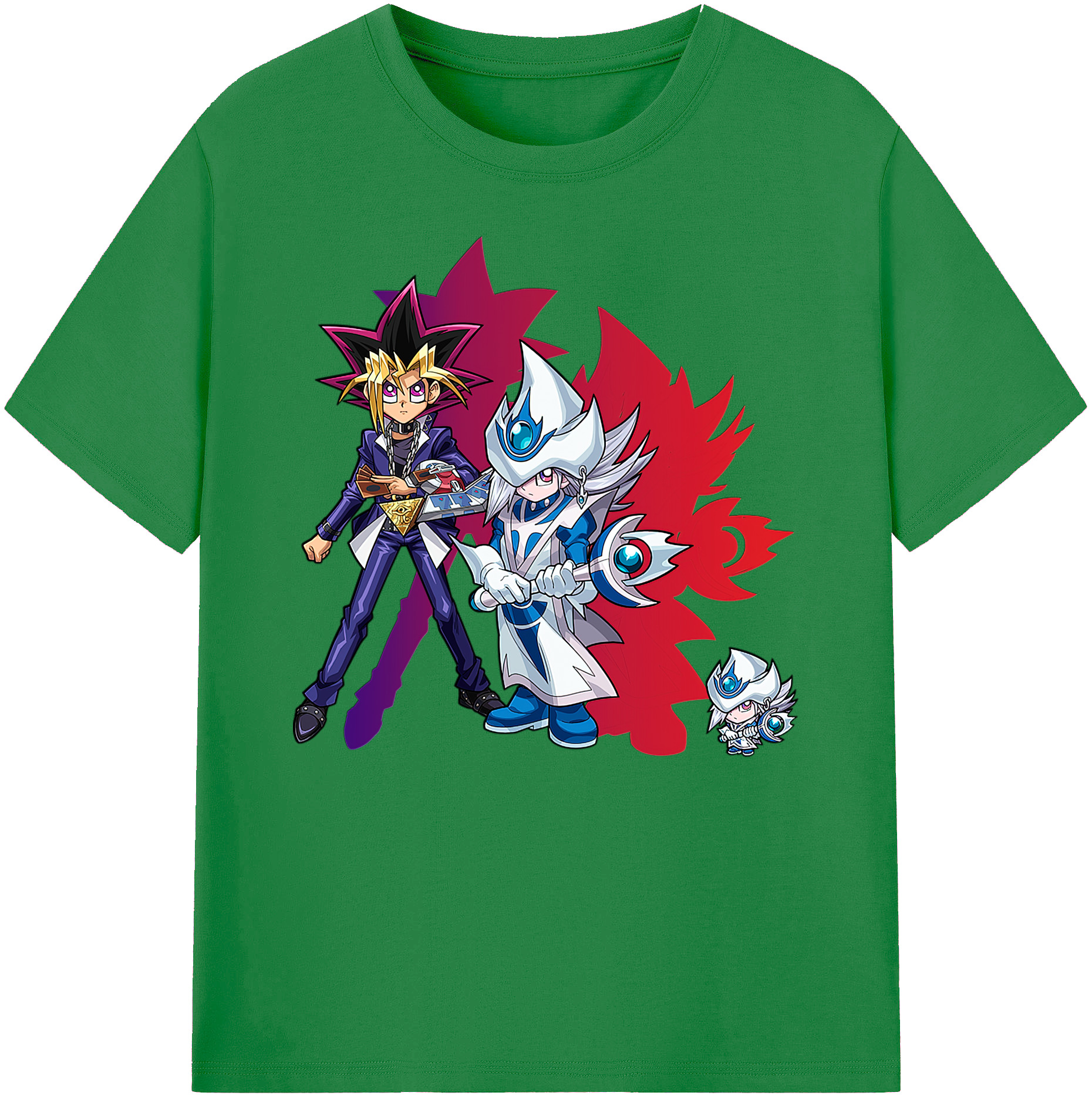 （画像用） 遊☆戯☆王 Yu-Gi-Oh! 綿100％ メンズ半袖Tシャツ｜肌触りやわらか＆通気性