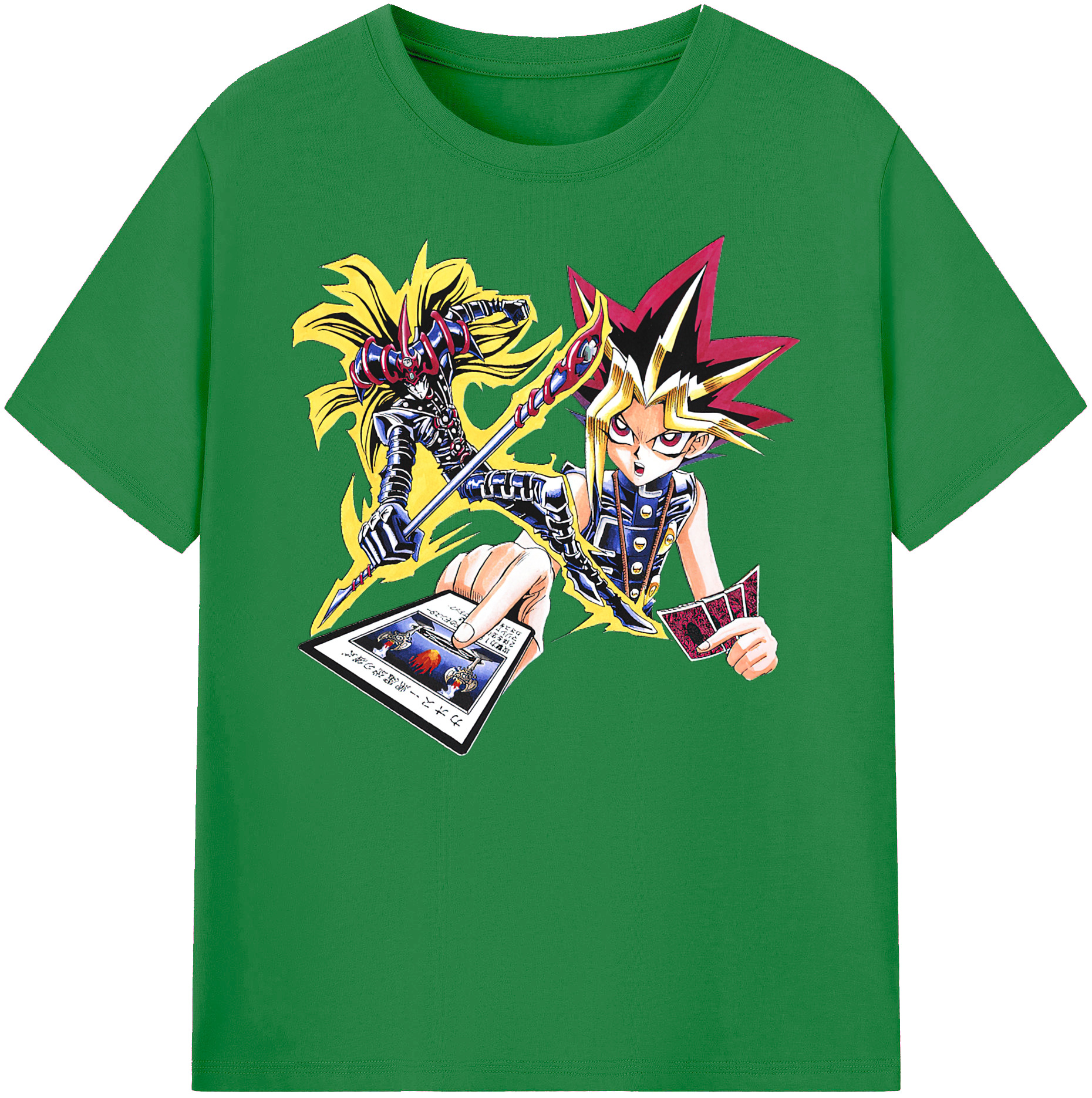 （画像用） 遊☆戯☆王 Yu-Gi-Oh! 綿100％ メンズ半袖Tシャツ｜肌触りやわらか＆通気性