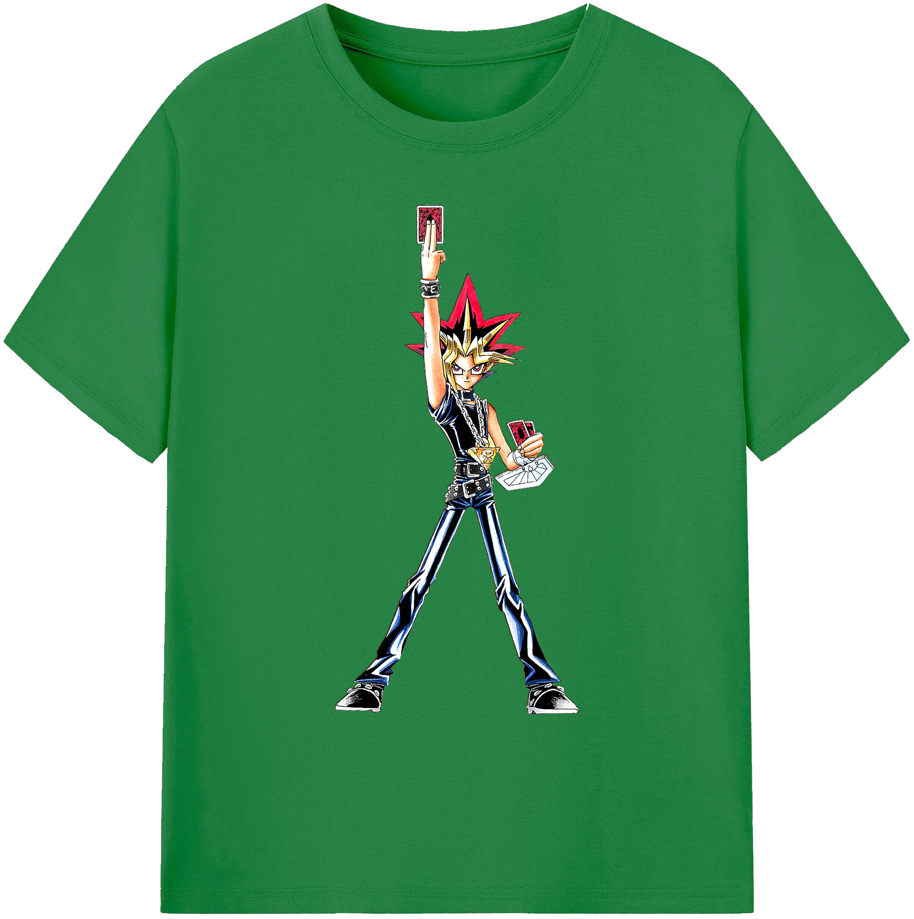 （画像用） 遊☆戯☆王 Yu-Gi-Oh! 綿100％ メンズ半袖Tシャツ｜肌触りやわらか＆通気性