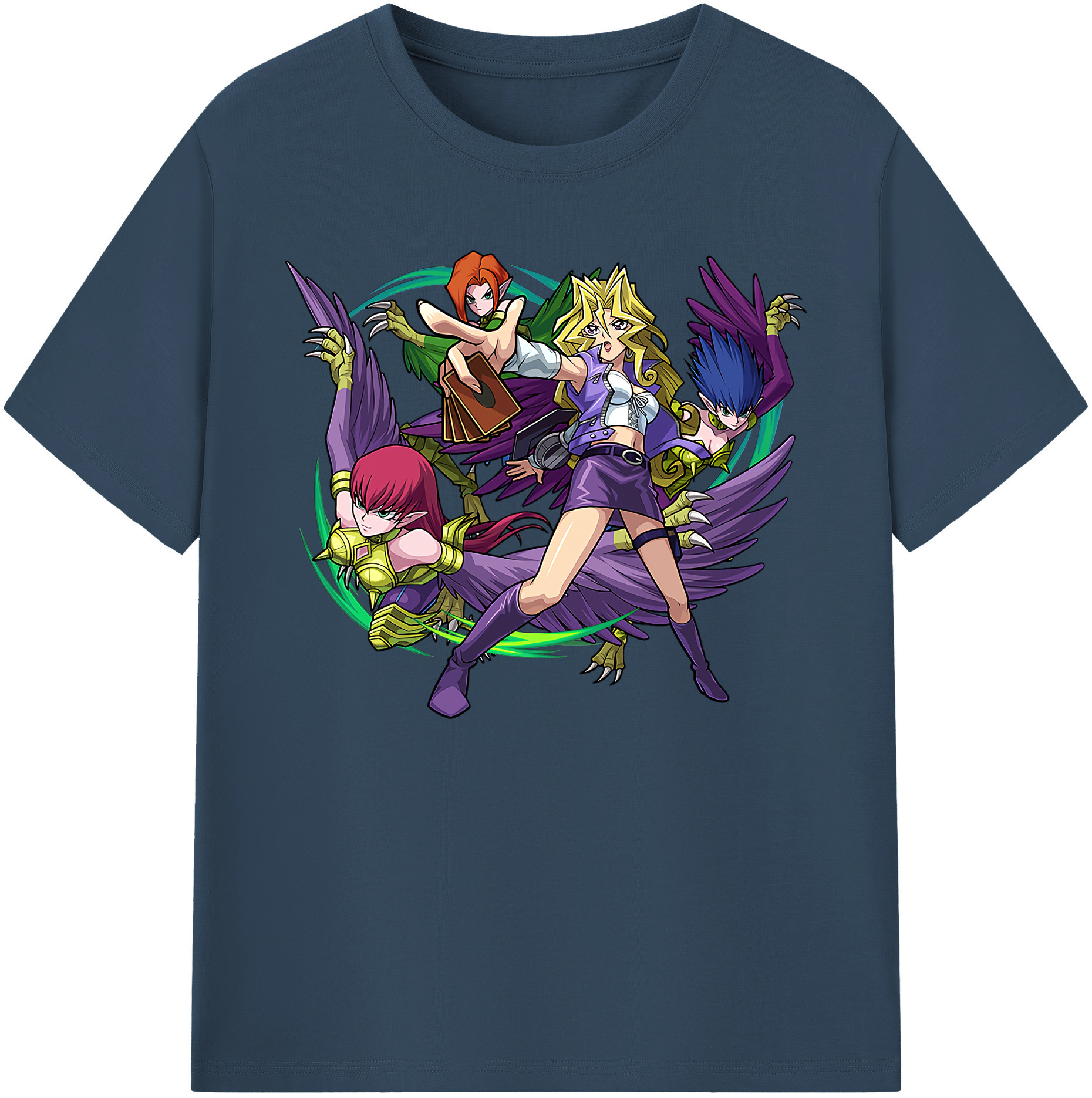 （画像用） 遊☆戯☆王 Yu-Gi-Oh! 綿100％ メンズ半袖Tシャツ｜肌触りやわらか＆通気性