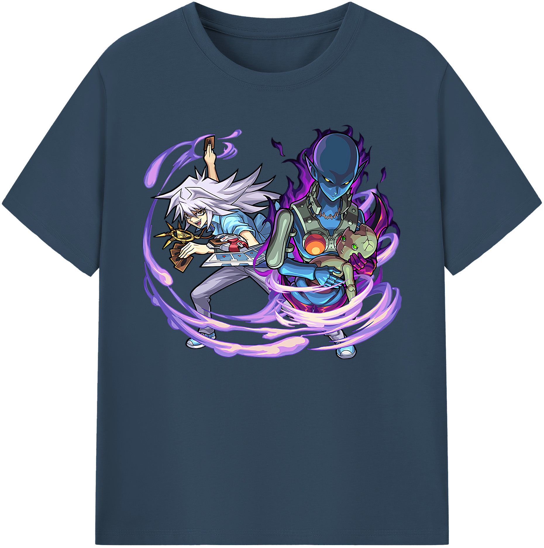 （画像用） 遊☆戯☆王 Yu-Gi-Oh! 綿100％ メンズ半袖Tシャツ｜肌触りやわらか＆通気性