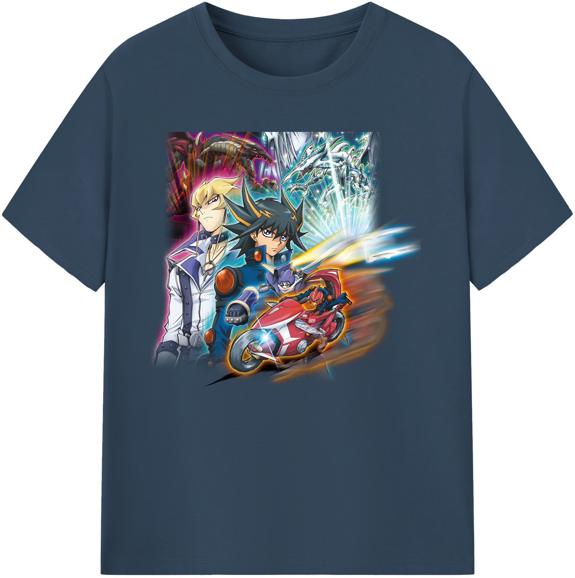 （画像用） 遊☆戯☆王 Yu-Gi-Oh! 綿100％ メンズ半袖Tシャツ｜肌触りやわらか＆通気性