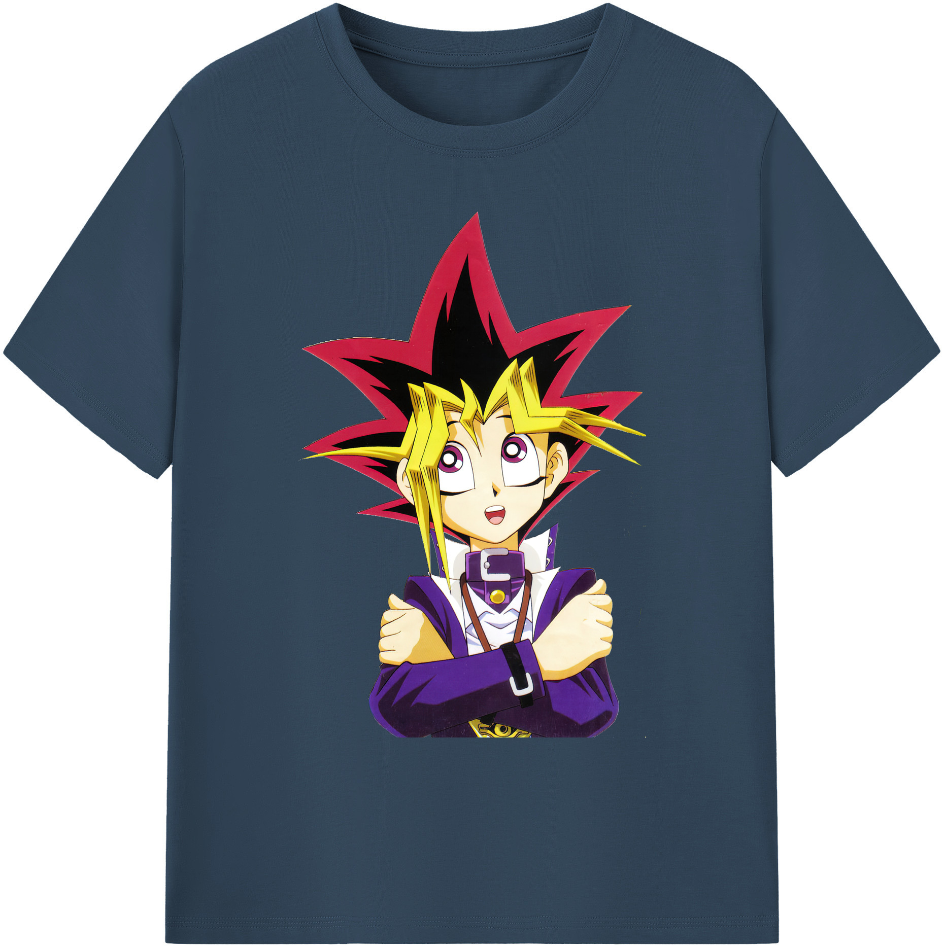（画像用） 遊☆戯☆王 Yu-Gi-Oh! 綿100％ メンズ半袖Tシャツ｜肌触りやわらか＆通気性
