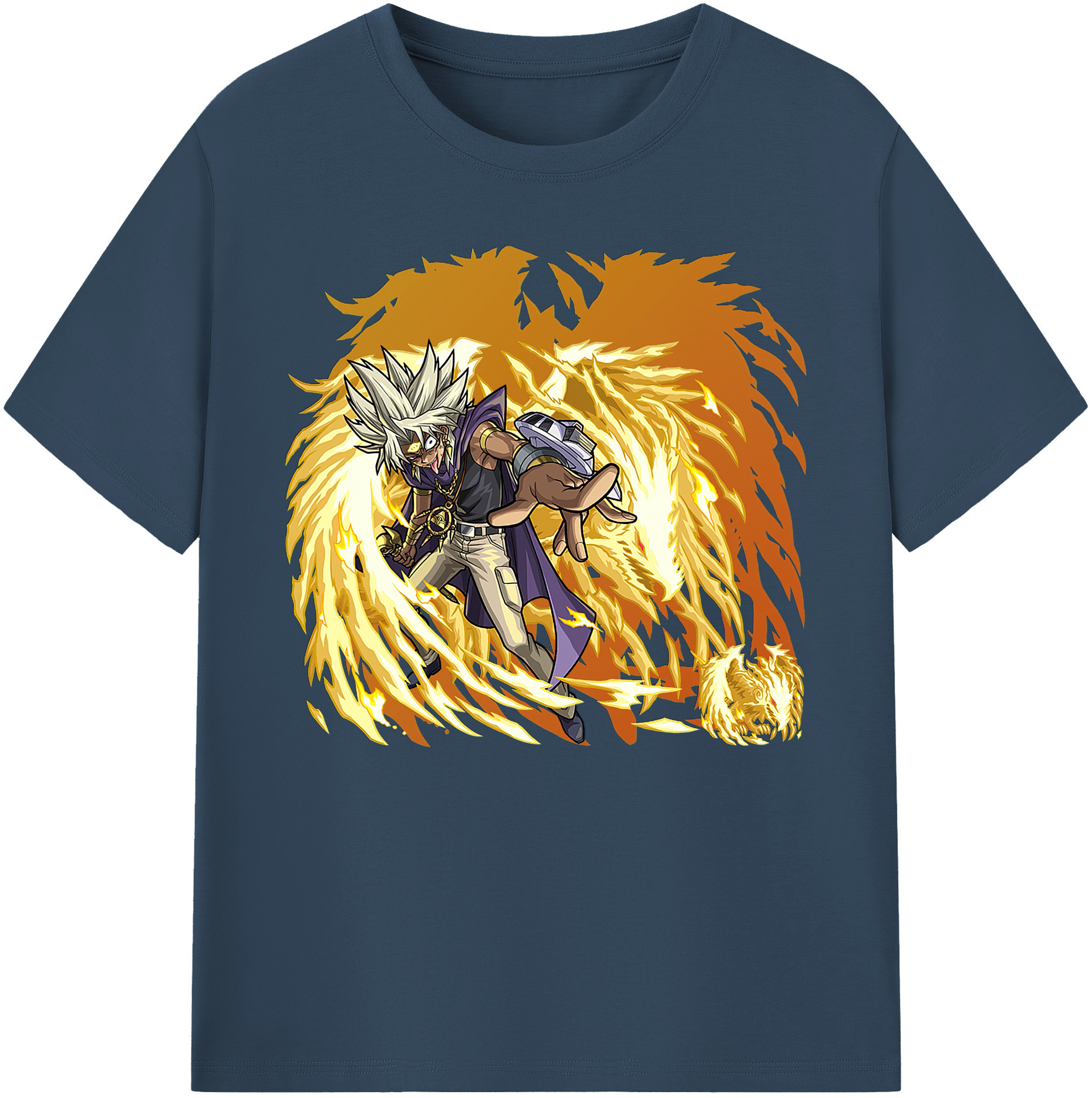 （画像用） 遊☆戯☆王 Yu-Gi-Oh! 綿100％ メンズ半袖Tシャツ｜肌触りやわらか＆通気性