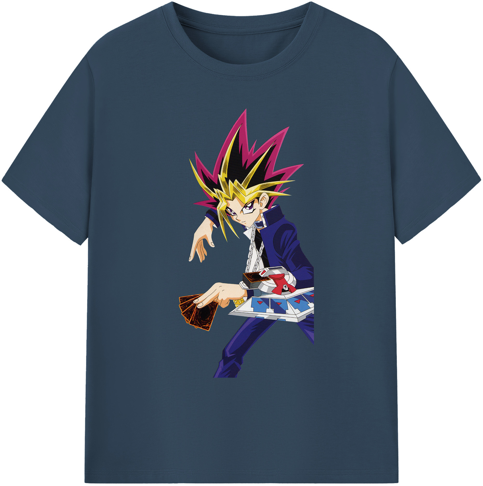 （画像用） 遊☆戯☆王 Yu-Gi-Oh! 綿100％ メンズ半袖Tシャツ｜肌触りやわらか＆通気性