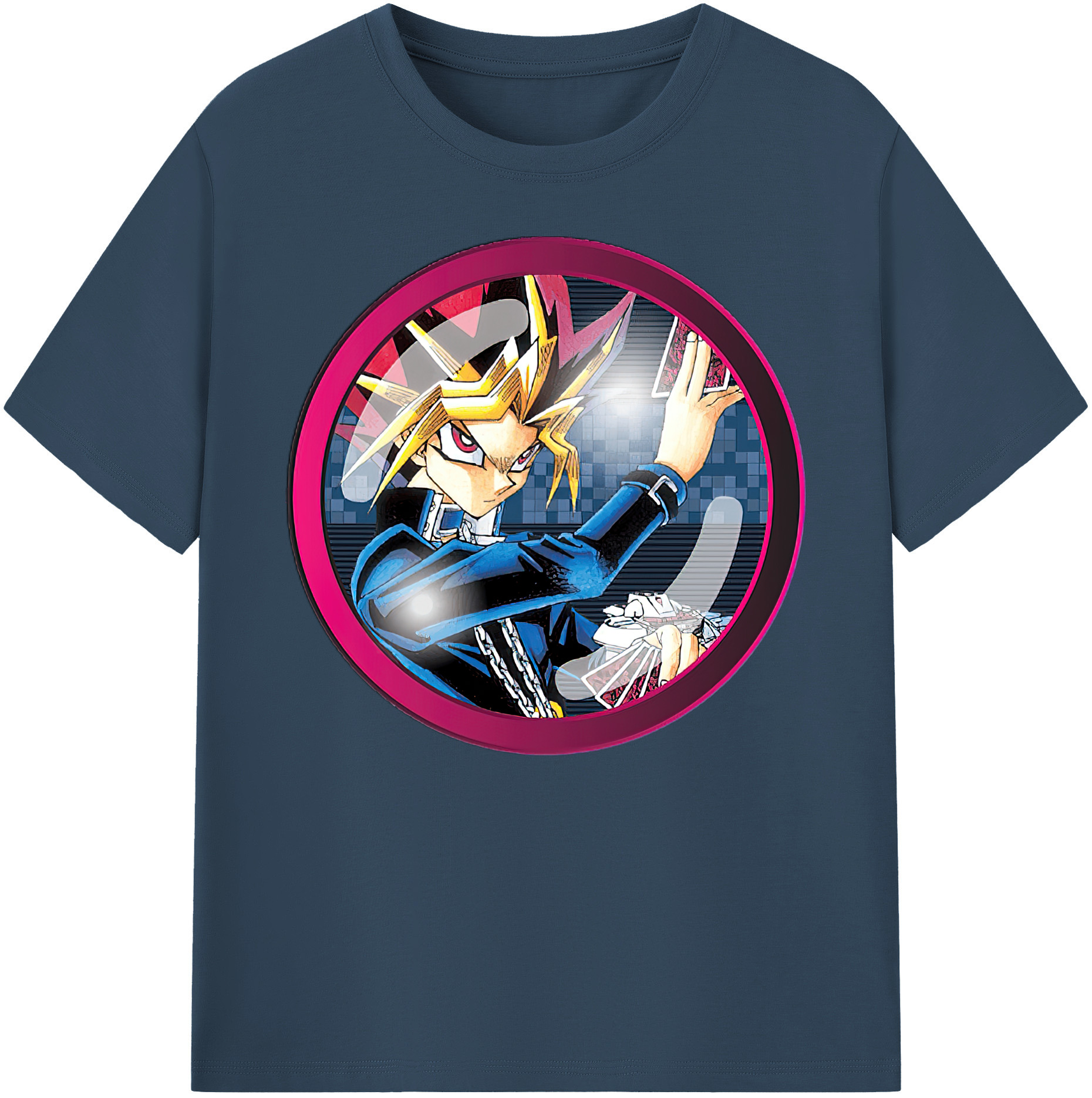 遊☆戯☆王 Yu-Gi-Oh! 綿100％ メンズ半袖Tシャツ｜肌触りやわらか＆通気性