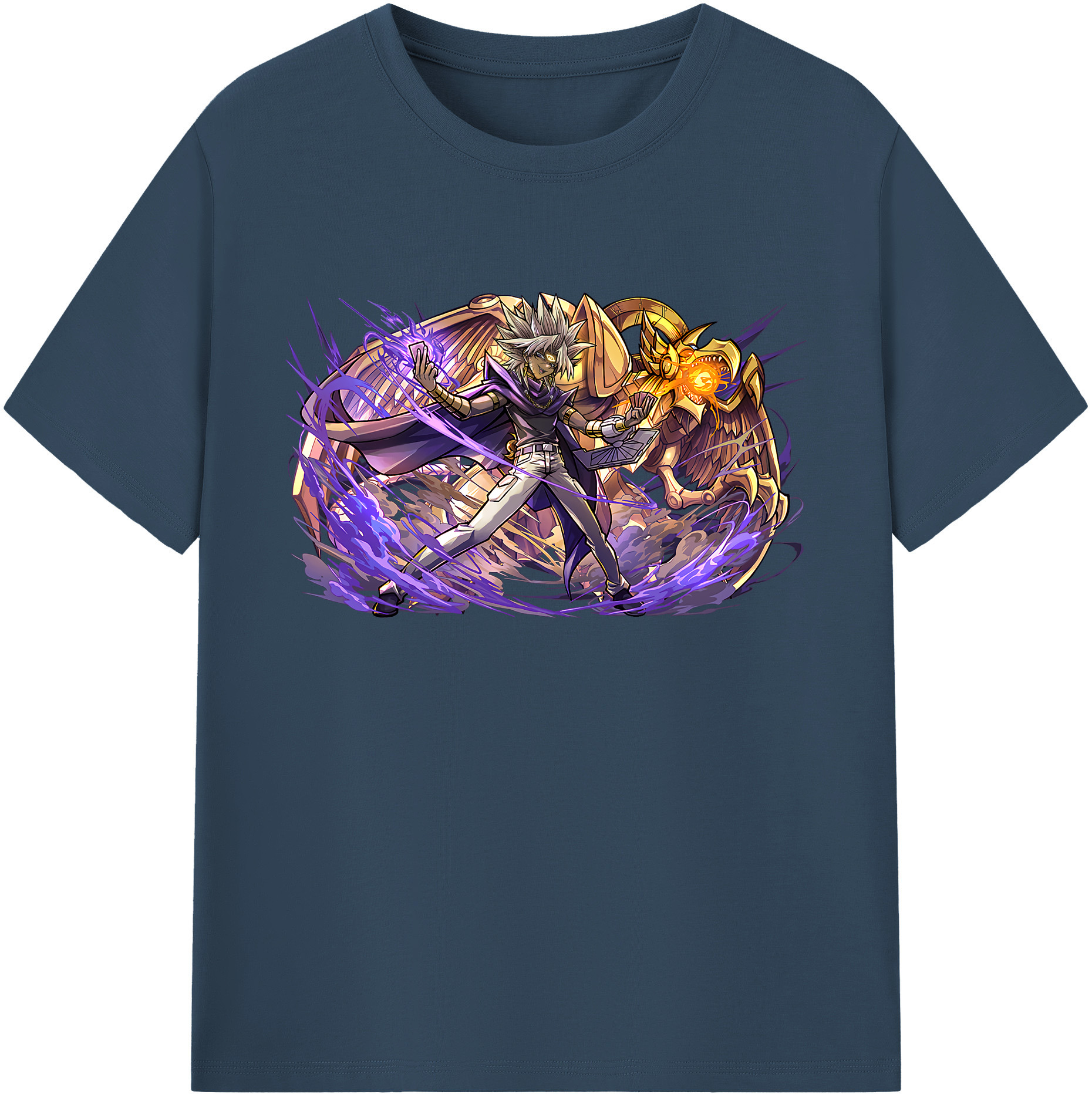 遊☆戯☆王 Yu-Gi-Oh! 綿100％ メンズ半袖Tシャツ｜肌触りやわらか＆通気性