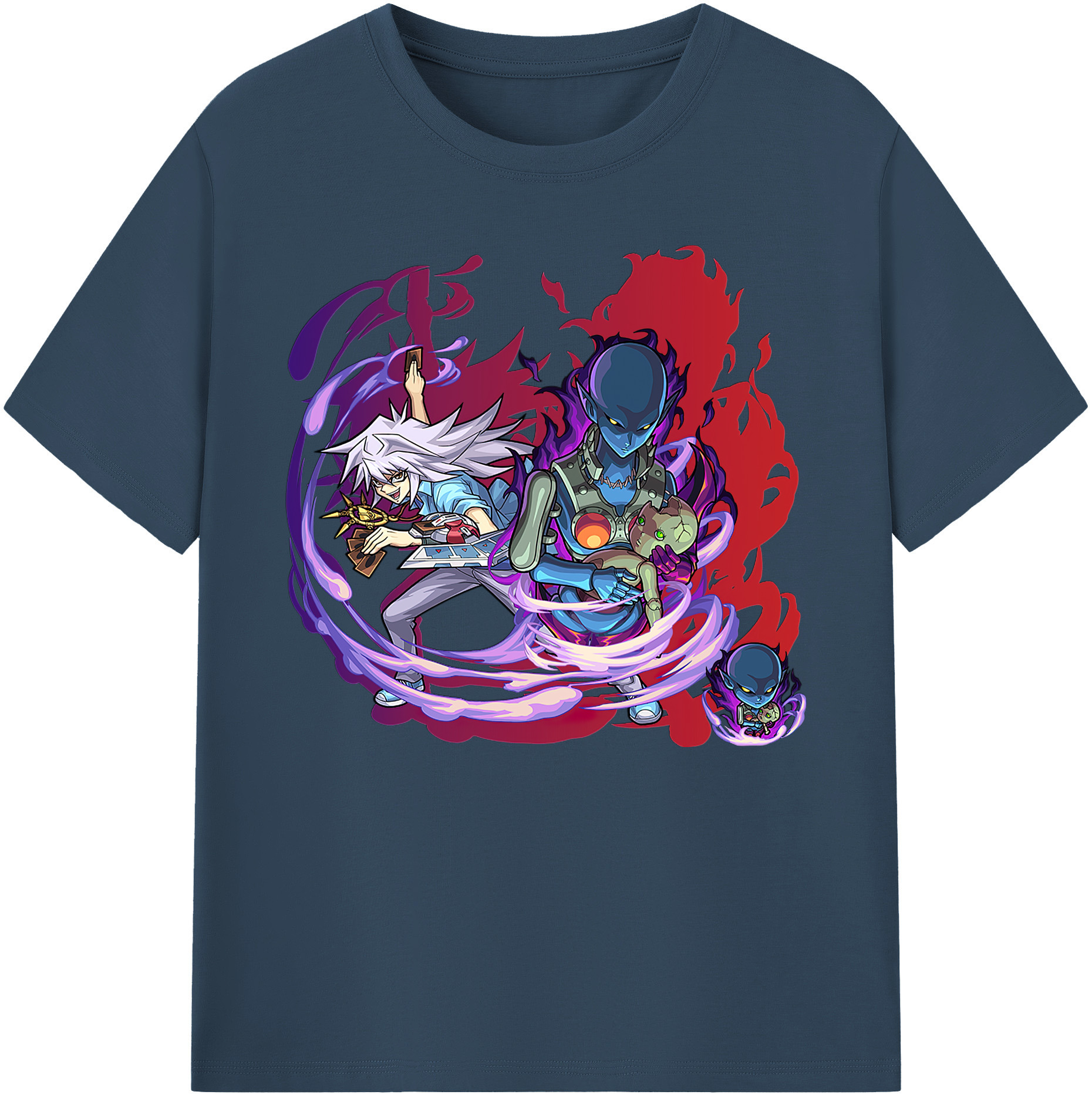 遊☆戯☆王 Yu-Gi-Oh! 綿100％ メンズ半袖Tシャツ｜肌触りやわらか＆通気性