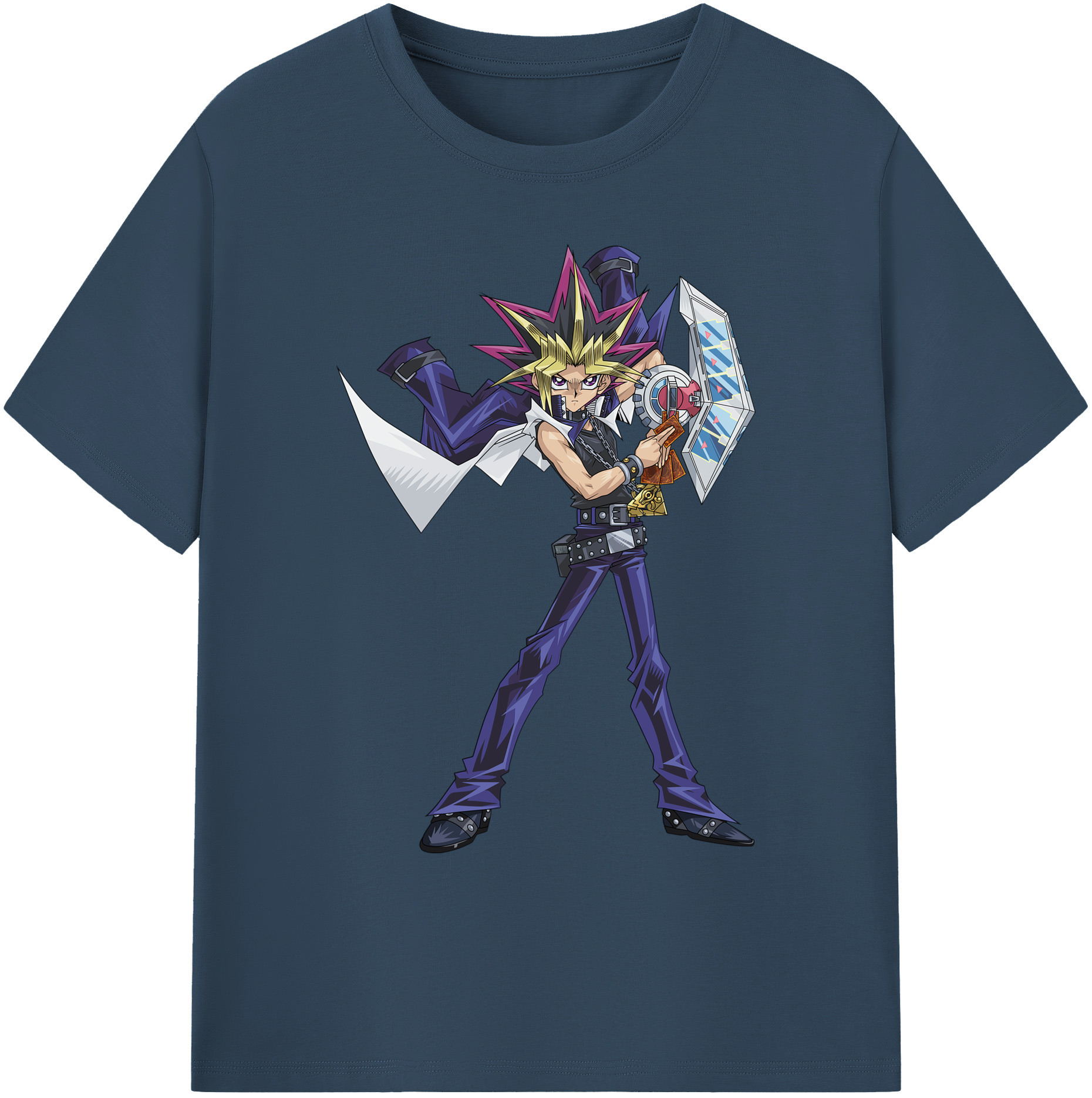 遊☆戯☆王 Yu-Gi-Oh! 綿100％ メンズ半袖Tシャツ｜肌触りやわらか＆通気性