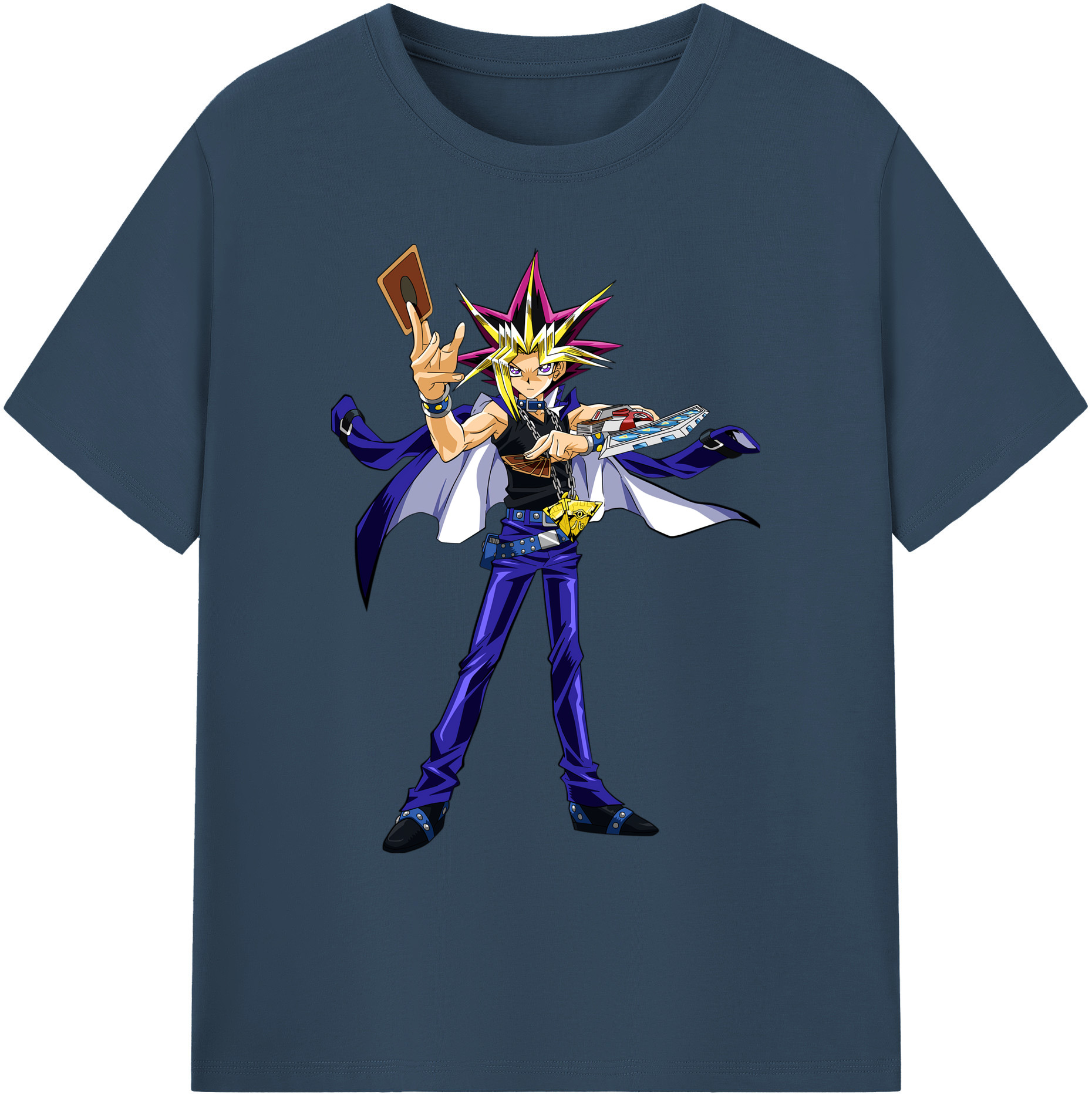 （画像用） 遊☆戯☆王 Yu-Gi-Oh! 綿100％ メンズ半袖Tシャツ｜肌触りやわらか＆通気性