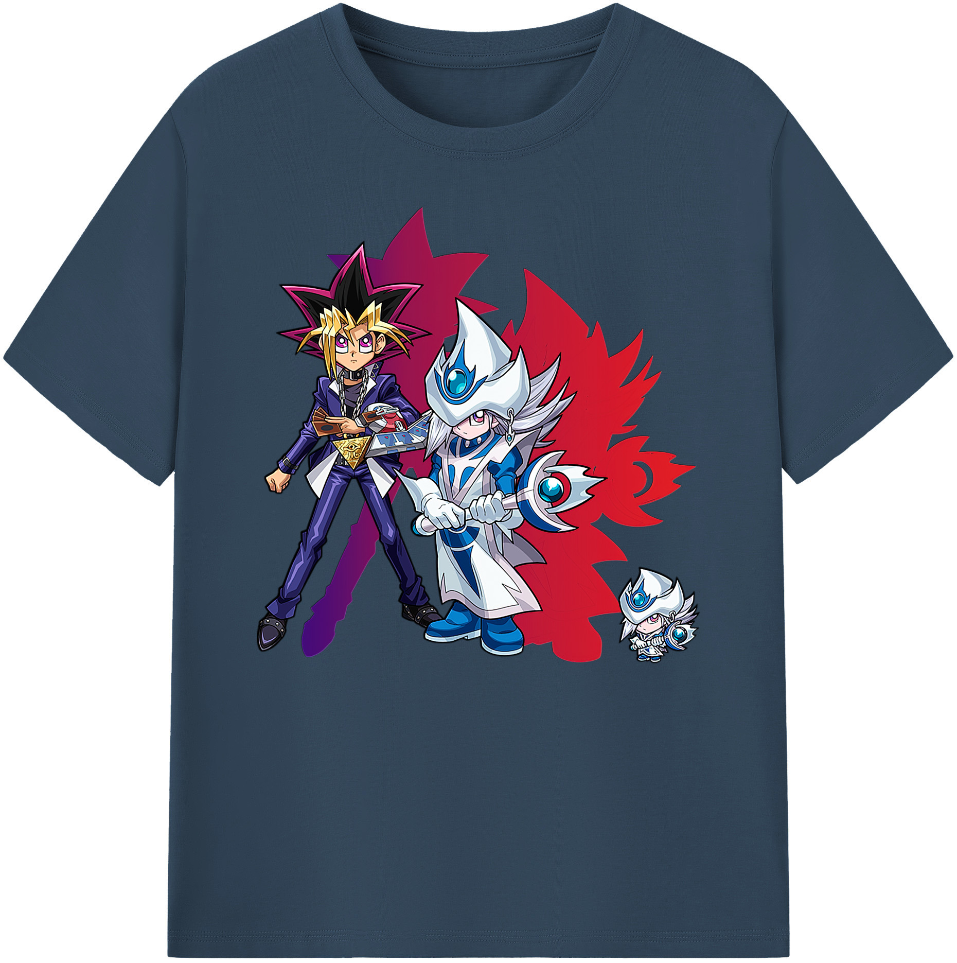 （画像用） 遊☆戯☆王 Yu-Gi-Oh! 綿100％ メンズ半袖Tシャツ｜肌触りやわらか＆通気性