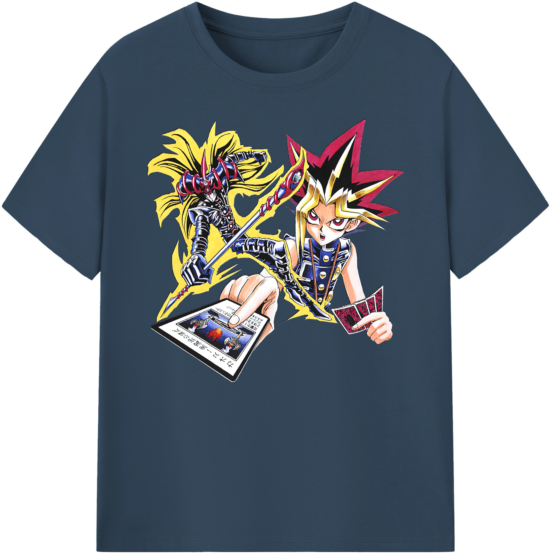 （画像用） 遊☆戯☆王 Yu-Gi-Oh! 綿100％ メンズ半袖Tシャツ｜肌触りやわらか＆通気性