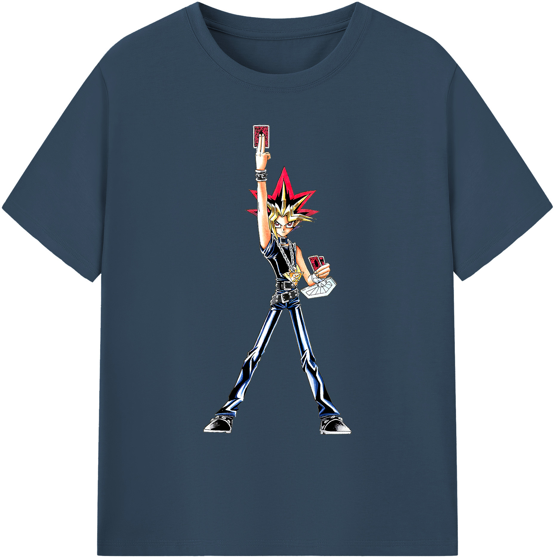（画像用） 遊☆戯☆王 Yu-Gi-Oh! 綿100％ メンズ半袖Tシャツ｜肌触りやわらか＆通気性