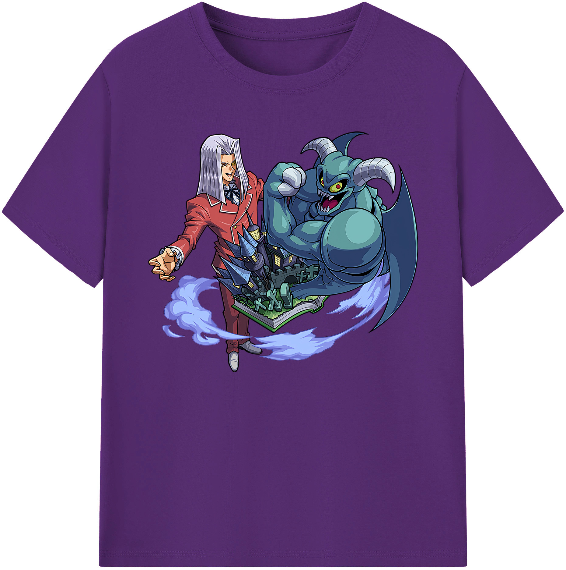 （画像用） 遊☆戯☆王 Yu-Gi-Oh! 綿100％ メンズ半袖Tシャツ｜肌触りやわらか＆通気性
