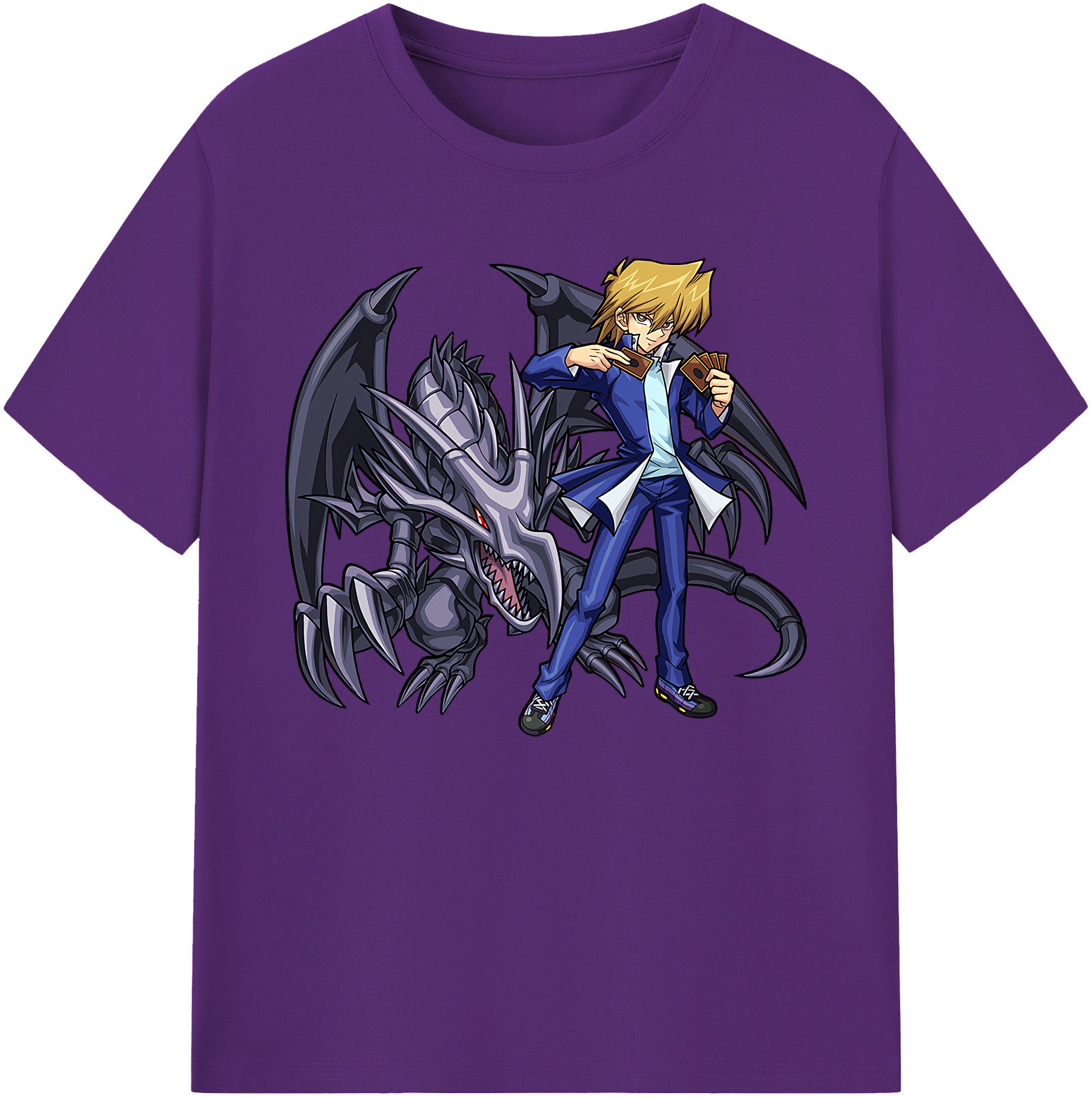 （画像用） 遊☆戯☆王 Yu-Gi-Oh! 綿100％ メンズ半袖Tシャツ｜肌触りやわらか＆通気性