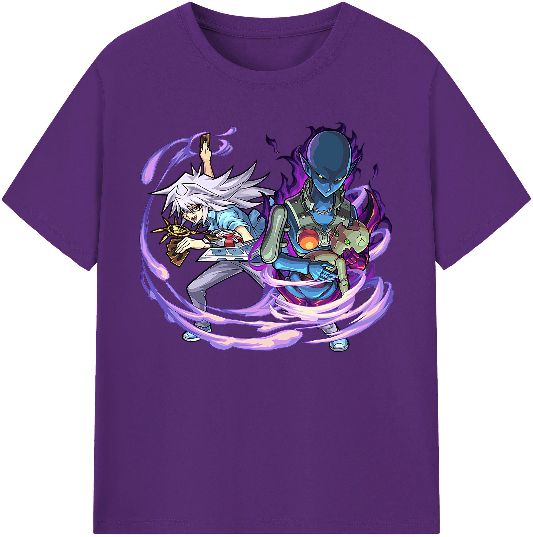 （画像用） 遊☆戯☆王 Yu-Gi-Oh! 綿100％ メンズ半袖Tシャツ｜肌触りやわらか＆通気性