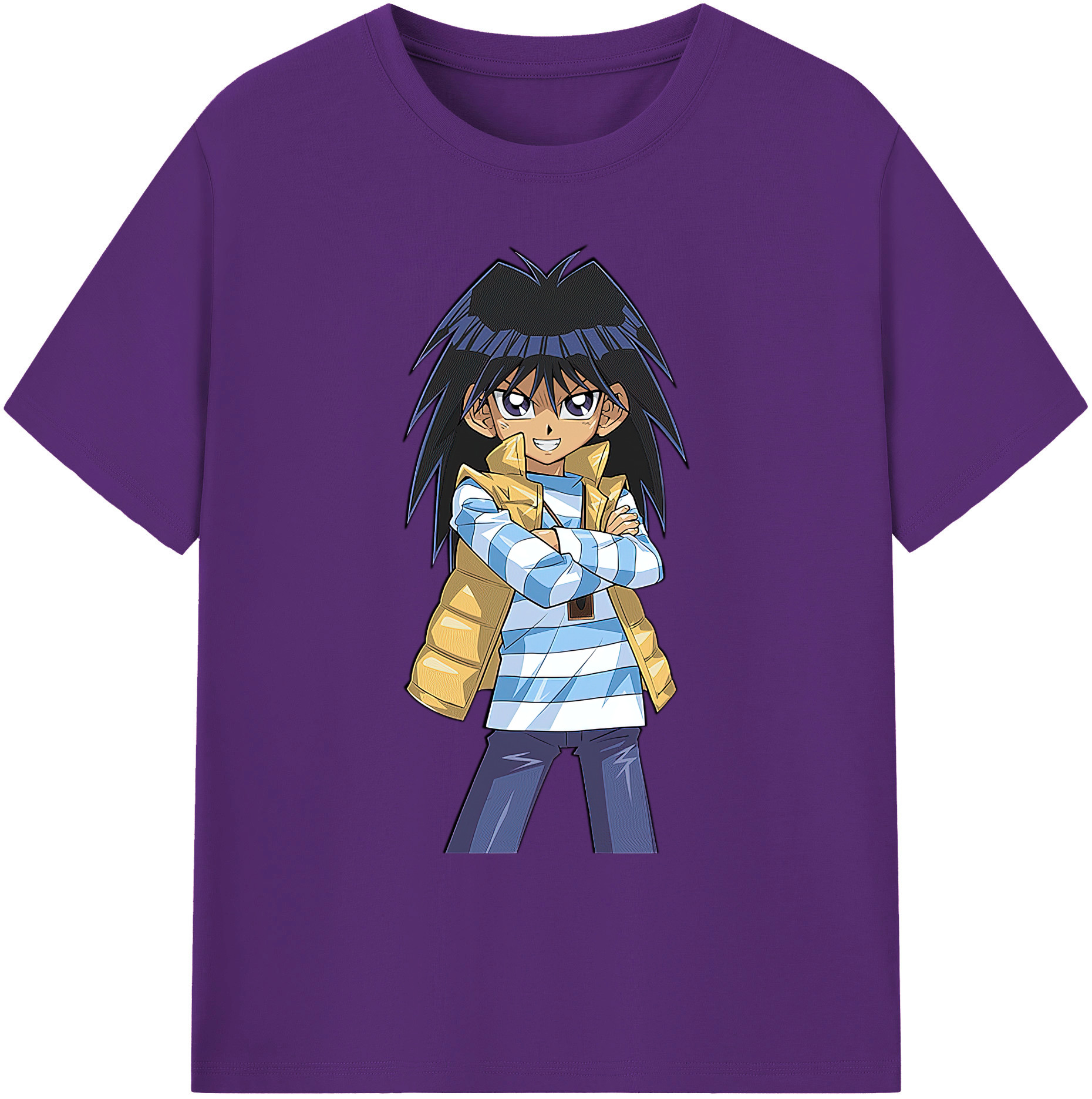 （画像用） 遊☆戯☆王 Yu-Gi-Oh! 綿100％ メンズ半袖Tシャツ｜肌触りやわらか＆通気性