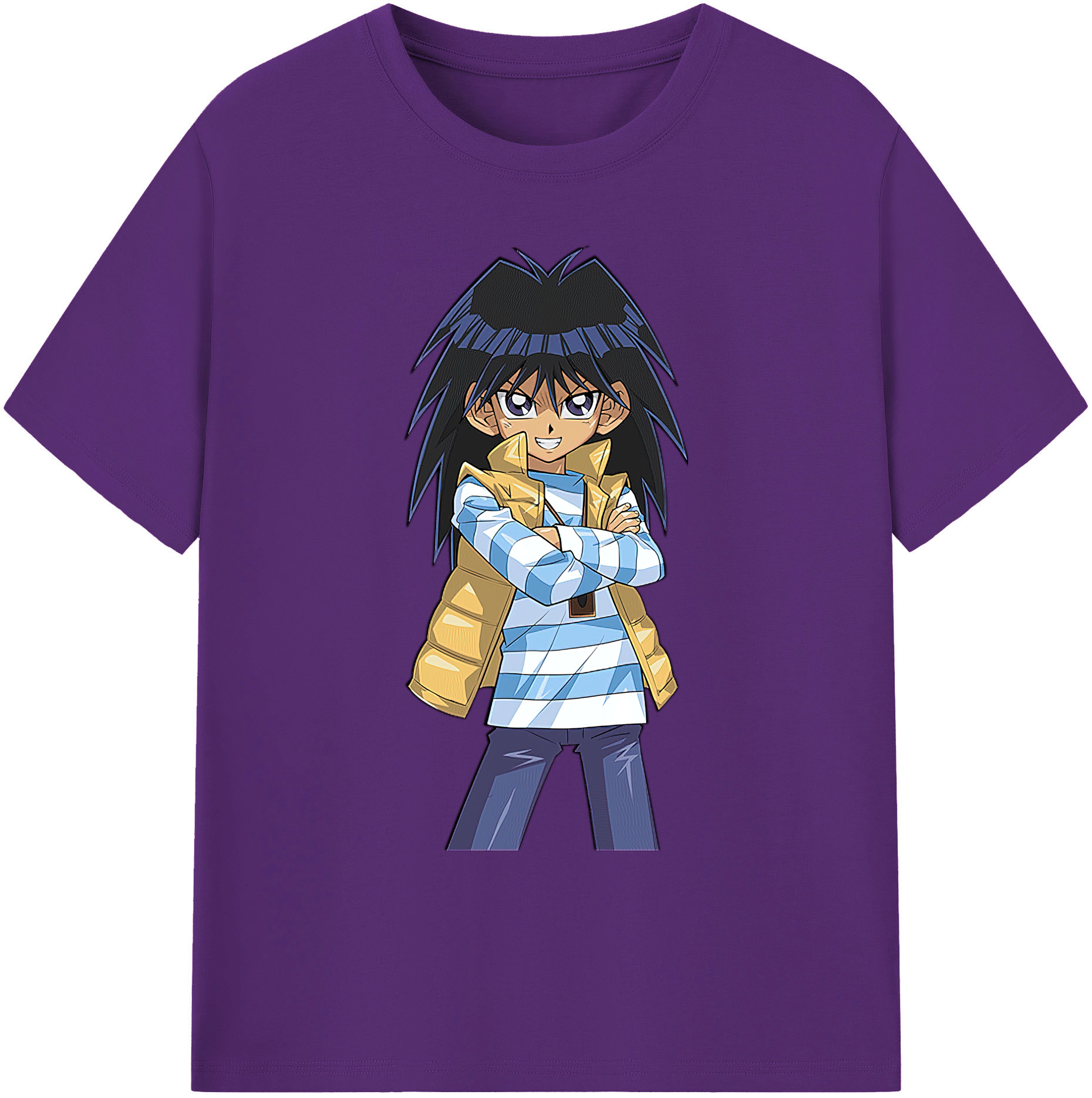 （画像用） 遊☆戯☆王 Yu-Gi-Oh! 綿100％ メンズ半袖Tシャツ｜肌触りやわらか＆通気性