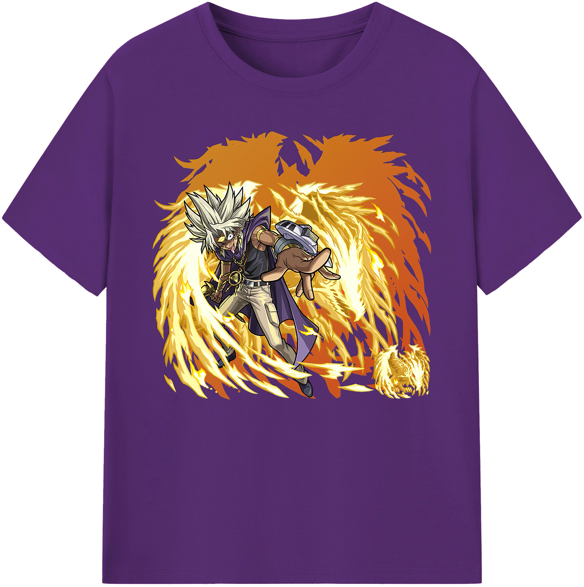 （画像用） 遊☆戯☆王 Yu-Gi-Oh! 綿100％ メンズ半袖Tシャツ｜肌触りやわらか＆通気性