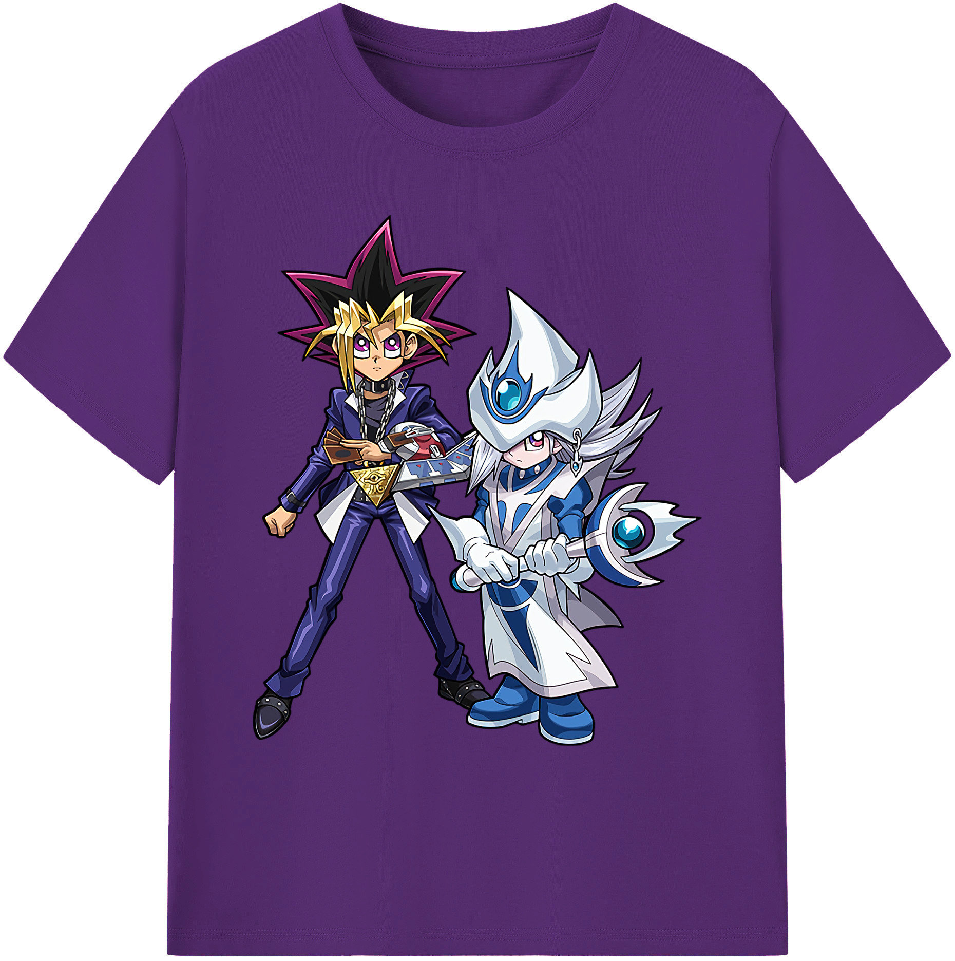 （画像用） 遊☆戯☆王 Yu-Gi-Oh! 綿100％ メンズ半袖Tシャツ｜肌触りやわらか＆通気性
