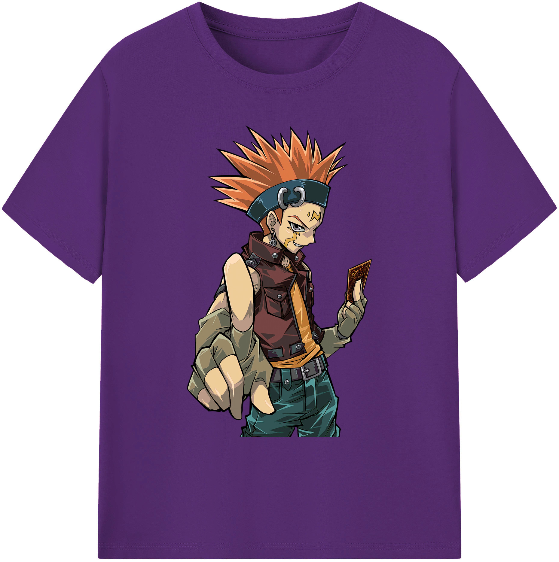 （画像用） 遊☆戯☆王 Yu-Gi-Oh! 綿100％ メンズ半袖Tシャツ｜肌触りやわらか＆通気性