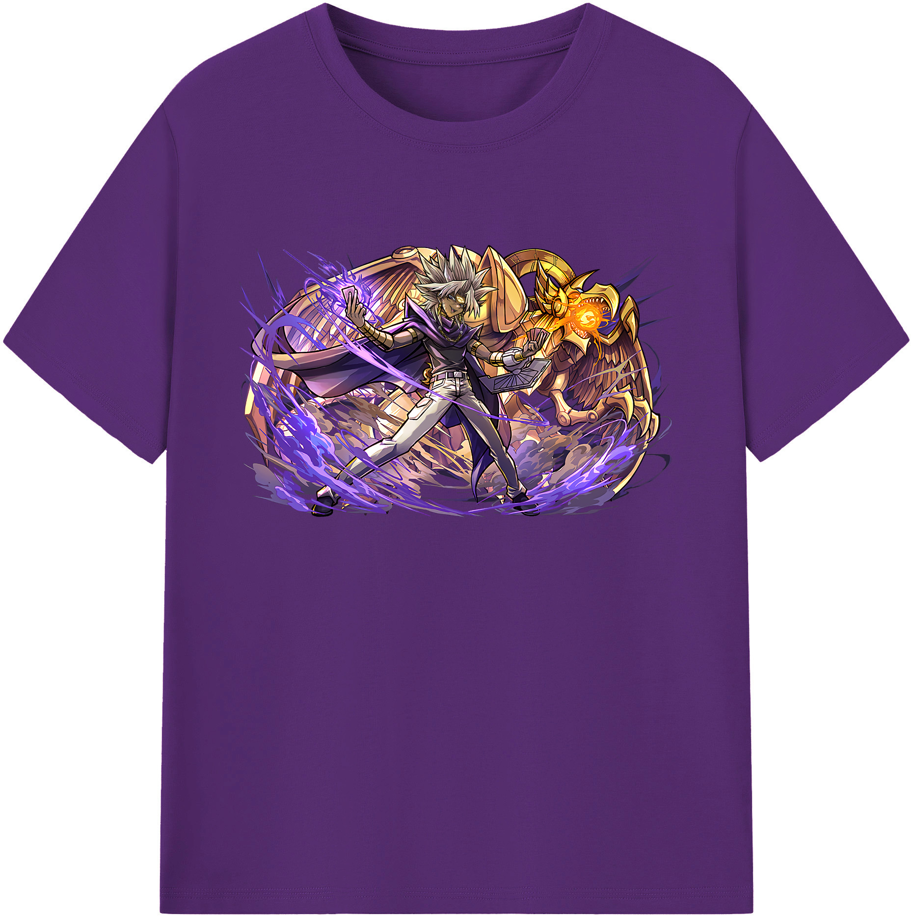 遊☆戯☆王 Yu-Gi-Oh! 綿100％ メンズ半袖Tシャツ｜肌触りやわらか＆通気性