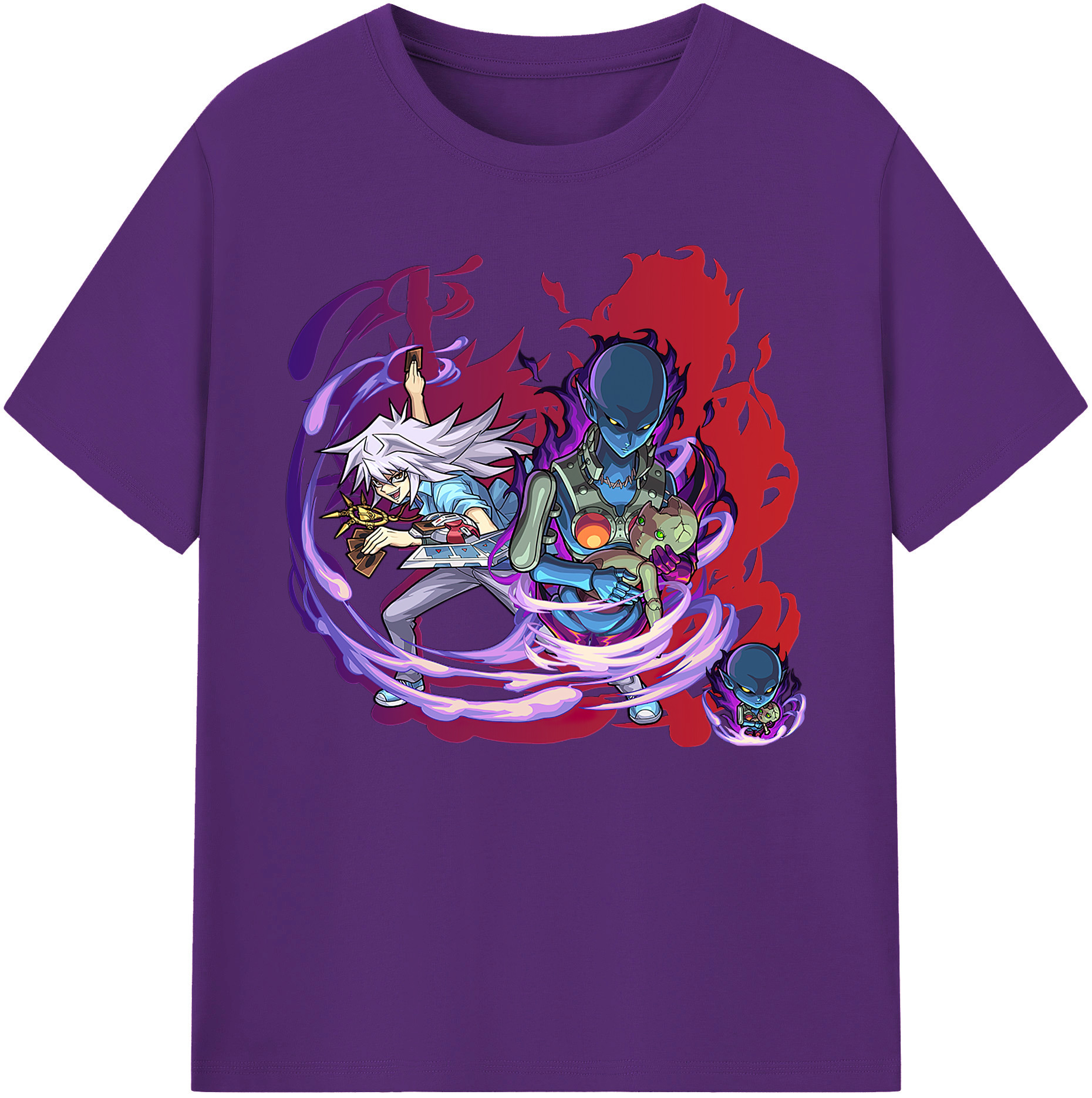 遊☆戯☆王 Yu-Gi-Oh! 綿100％ メンズ半袖Tシャツ｜肌触りやわらか＆通気性
