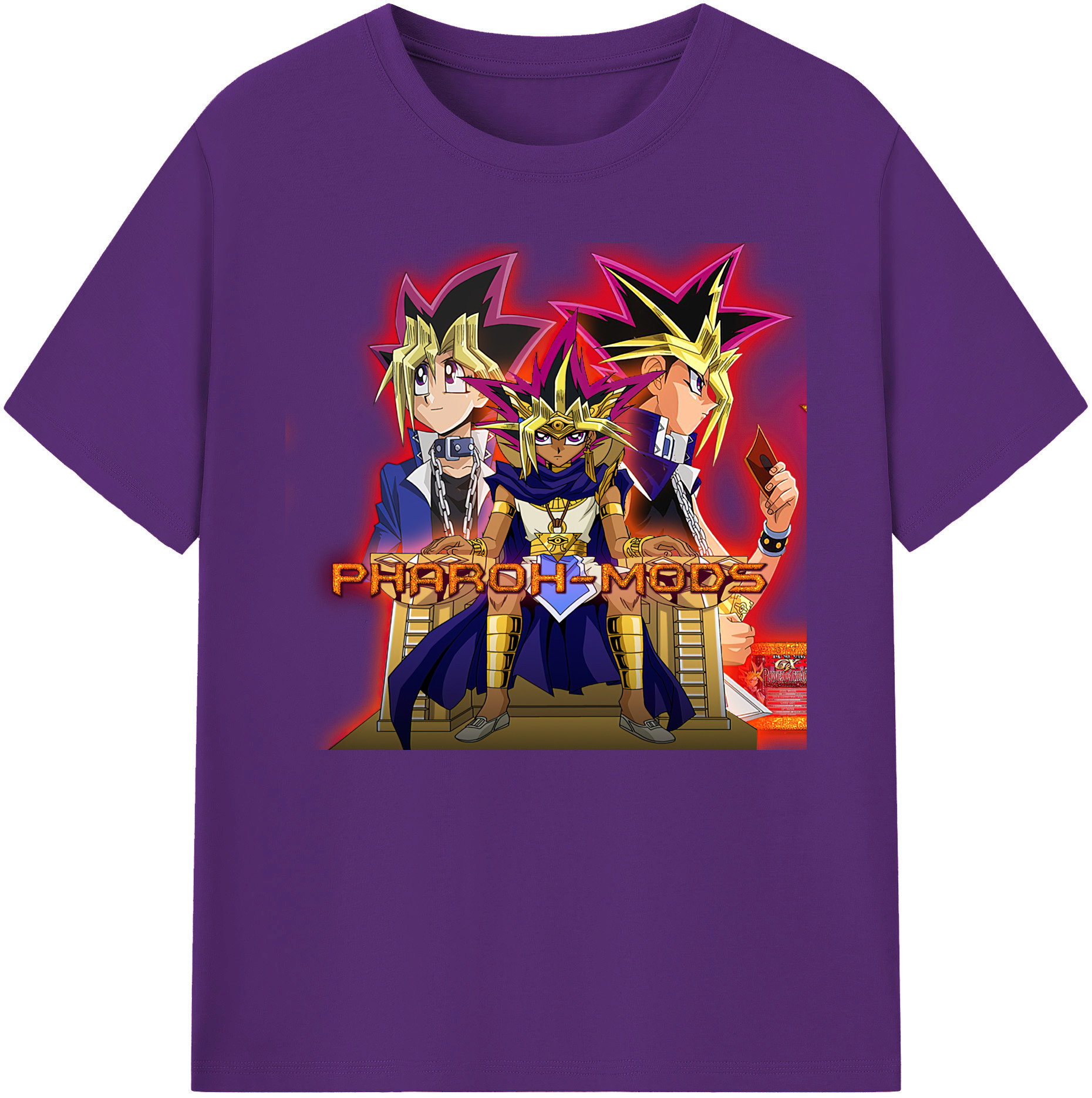 遊☆戯☆王 Yu-Gi-Oh! 綿100％ メンズ半袖Tシャツ｜肌触りやわらか＆通気性