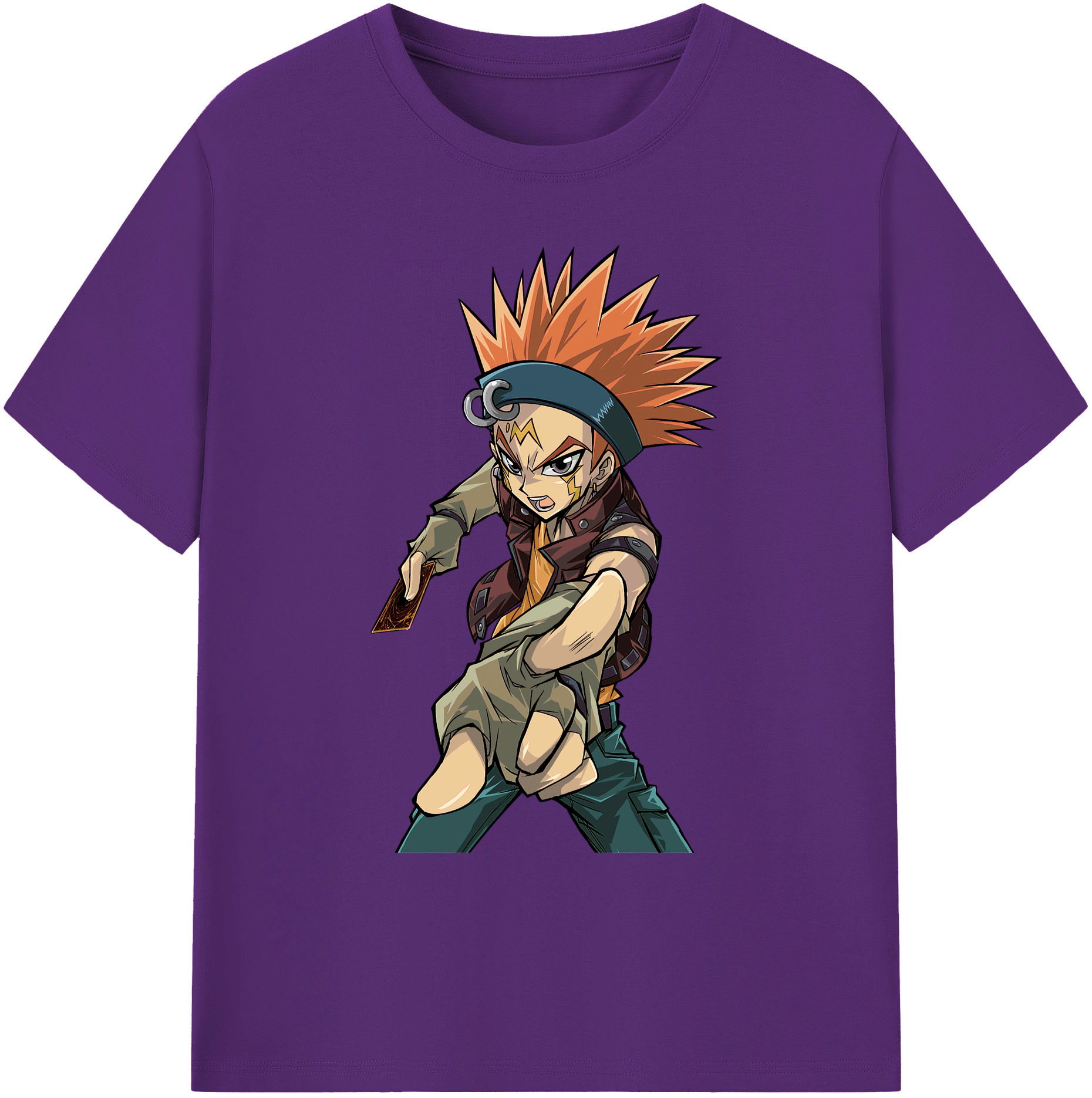 遊☆戯☆王 Yu-Gi-Oh! 綿100％ メンズ半袖Tシャツ｜肌触りやわらか＆通気性