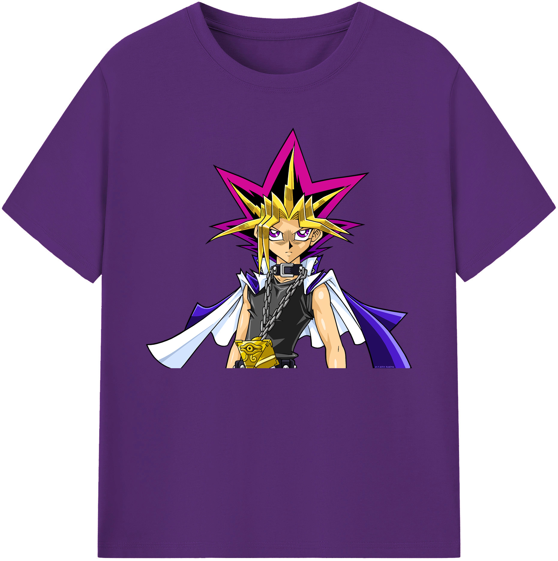 （画像用） 遊☆戯☆王 Yu-Gi-Oh! 綿100％ メンズ半袖Tシャツ｜肌触りやわらか＆通気性