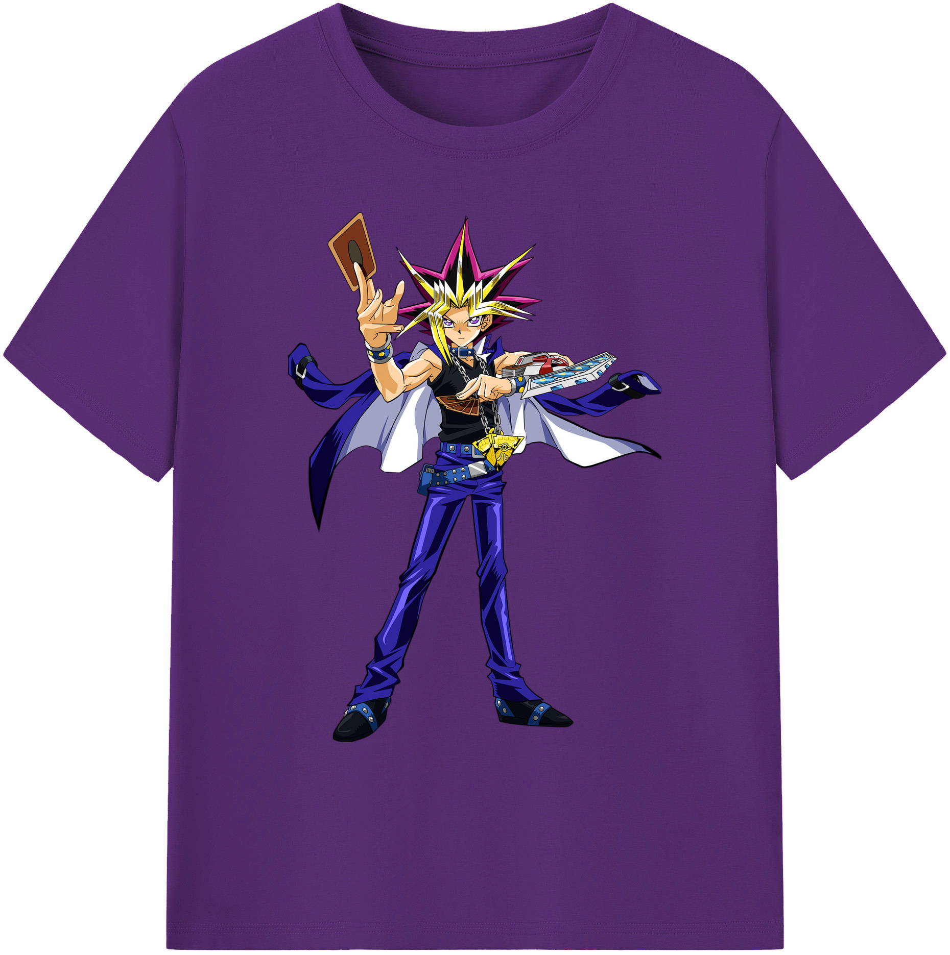 （画像用） 遊☆戯☆王 Yu-Gi-Oh! 綿100％ メンズ半袖Tシャツ｜肌触りやわらか＆通気性