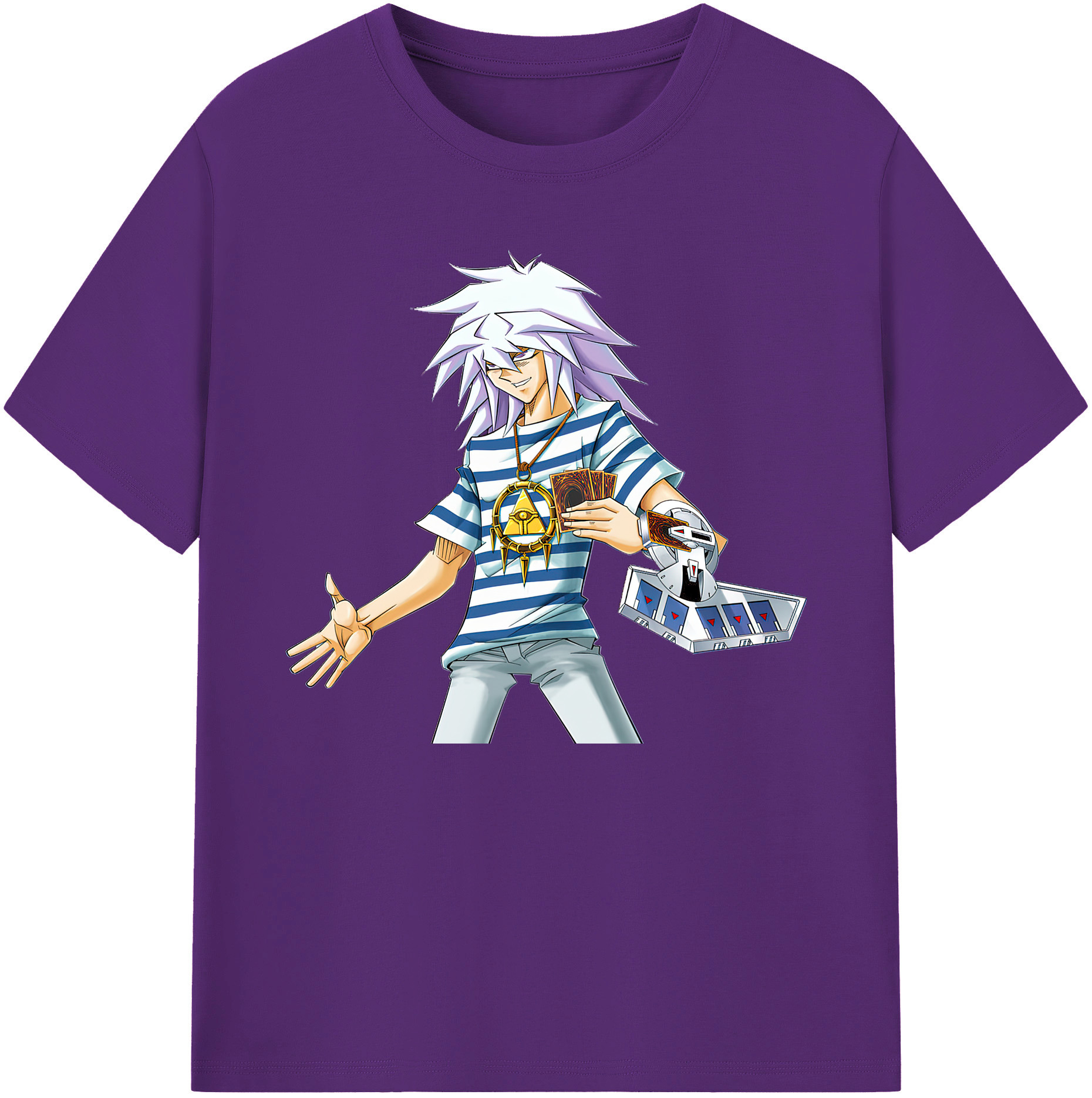 （画像用） 遊☆戯☆王 Yu-Gi-Oh! 綿100％ メンズ半袖Tシャツ｜肌触りやわらか＆通気性