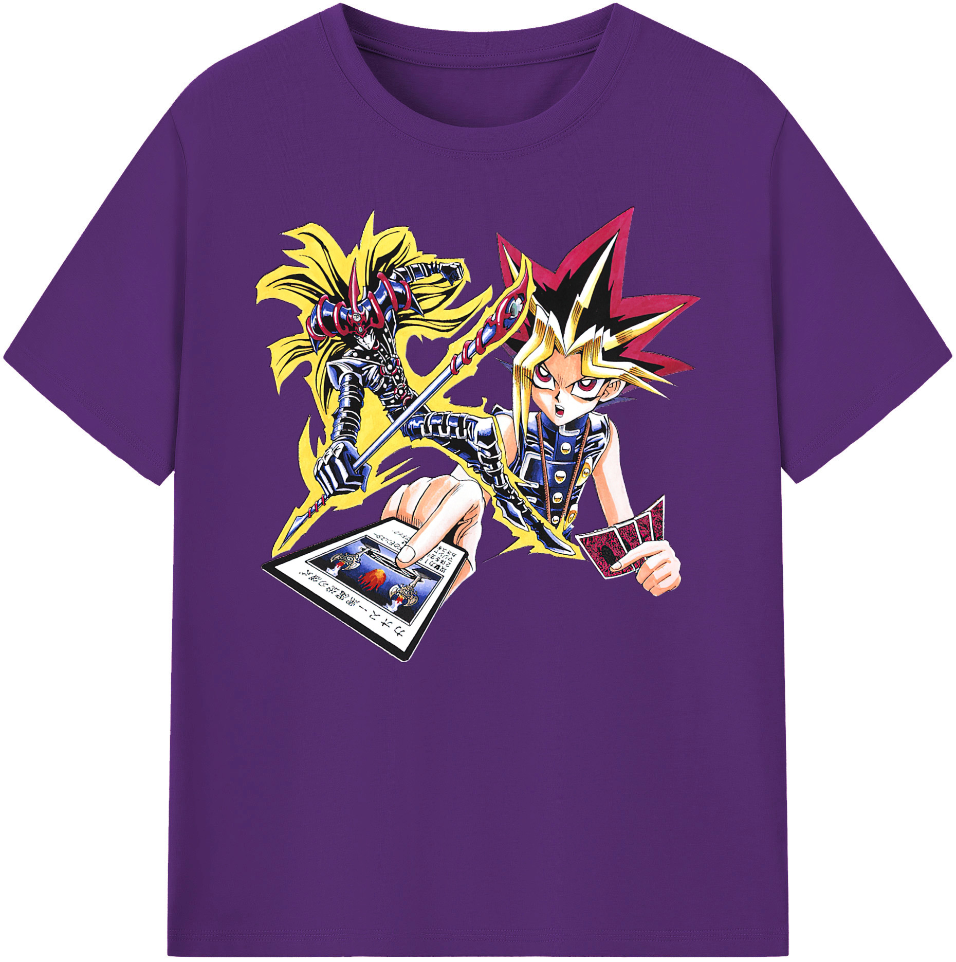 （画像用） 遊☆戯☆王 Yu-Gi-Oh! 綿100％ メンズ半袖Tシャツ｜肌触りやわらか＆通気性