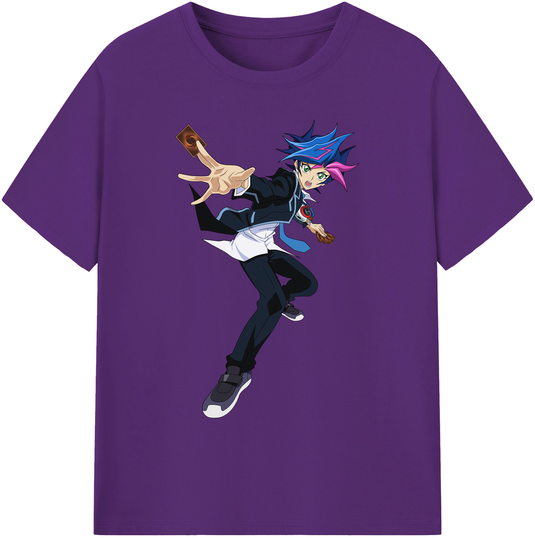 （画像用） 遊☆戯☆王 Yu-Gi-Oh! 綿100％ メンズ半袖Tシャツ｜肌触りやわらか＆通気性