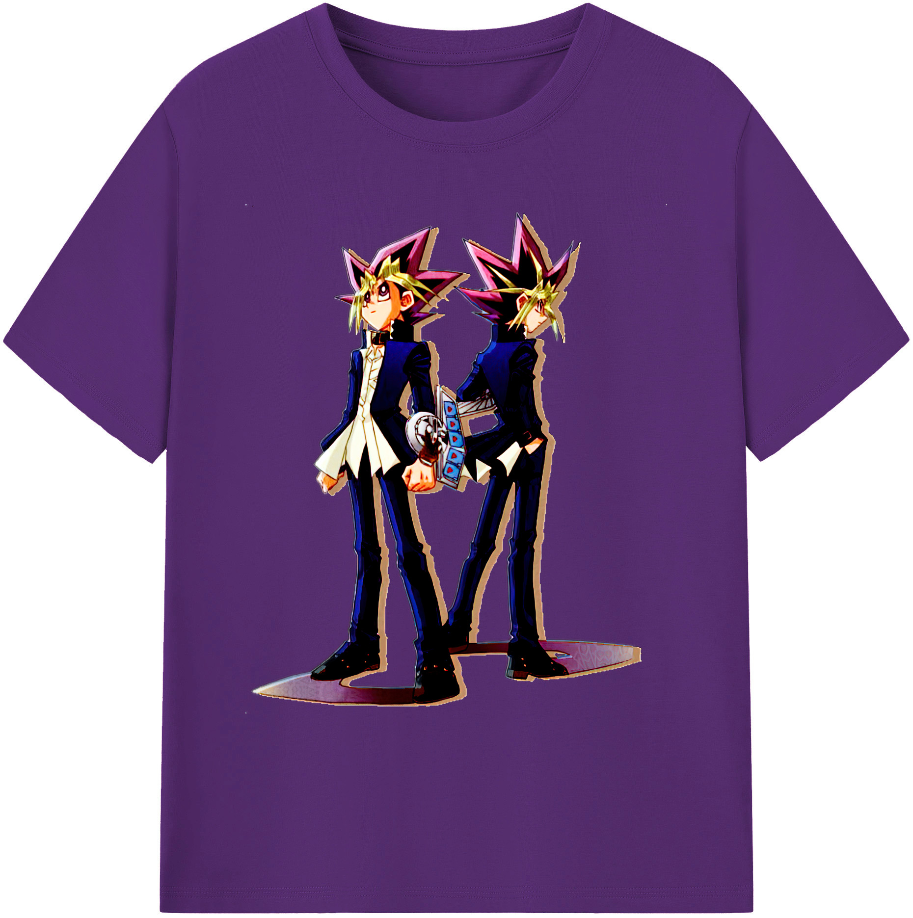 （画像用） 遊☆戯☆王 Yu-Gi-Oh! 綿100％ メンズ半袖Tシャツ｜肌触りやわらか＆通気性