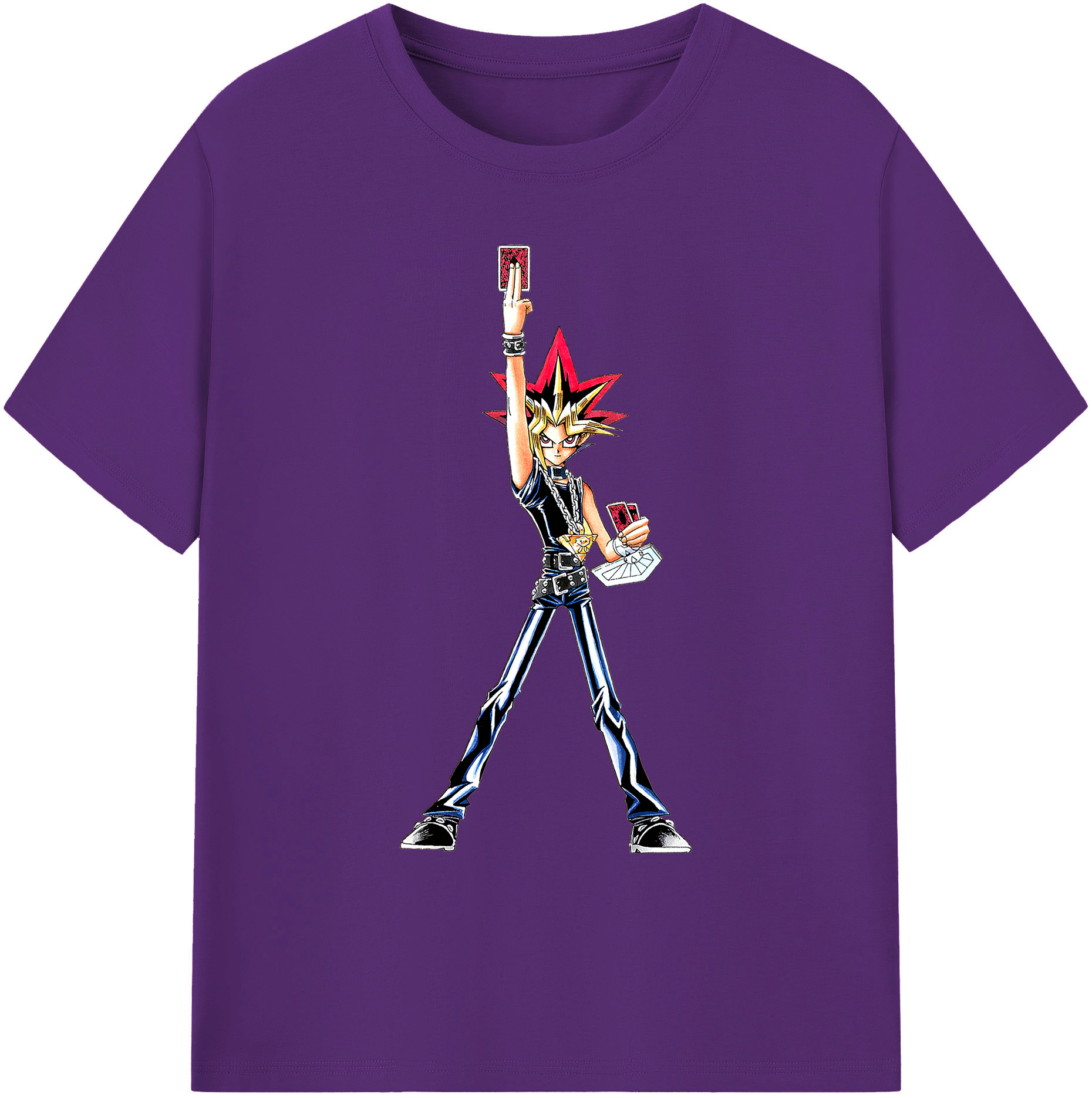 （画像用） 遊☆戯☆王 Yu-Gi-Oh! 綿100％ メンズ半袖Tシャツ｜肌触りやわらか＆通気性